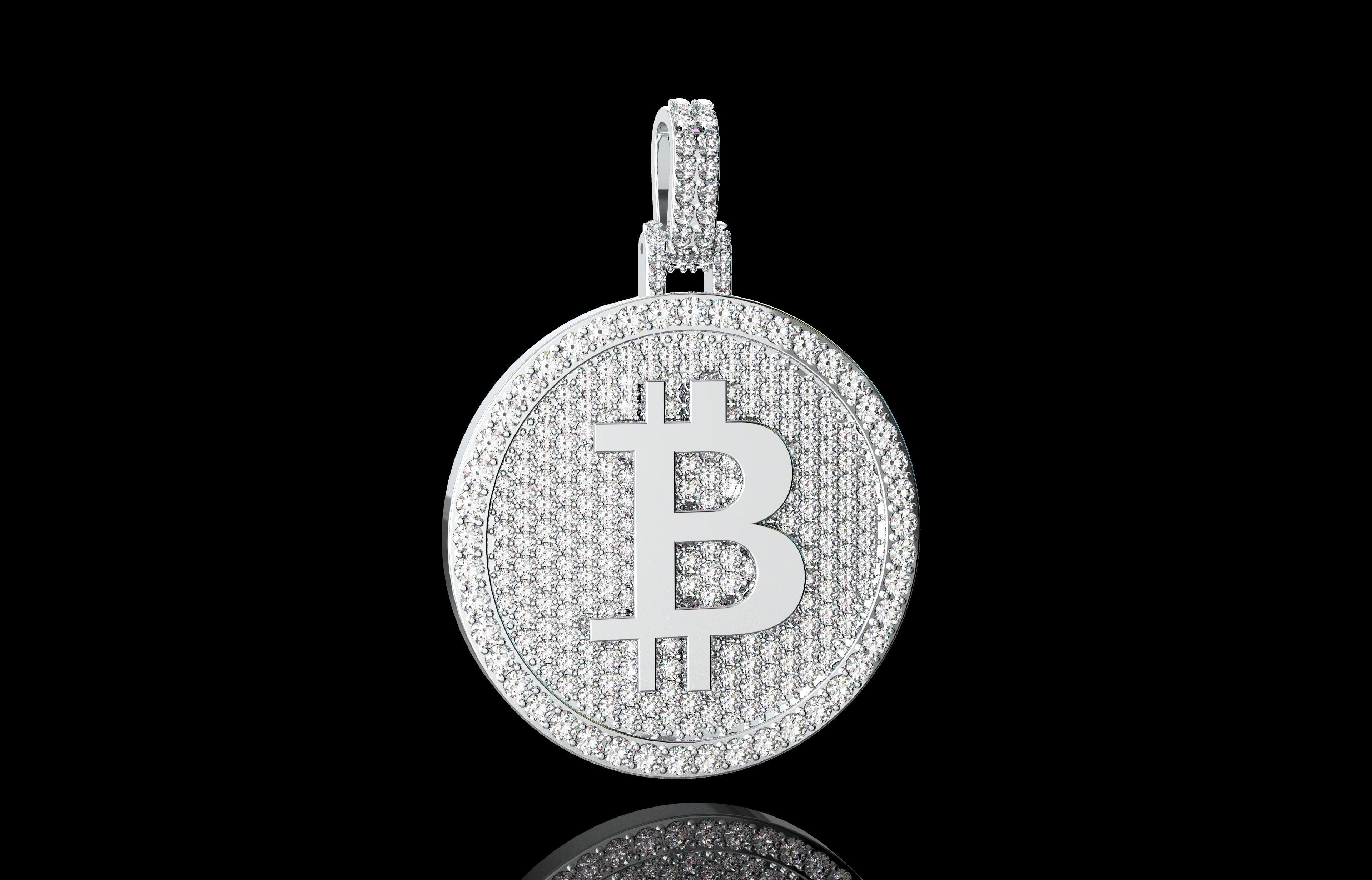 Pendants Bitcoin Number 23 3D print model_16