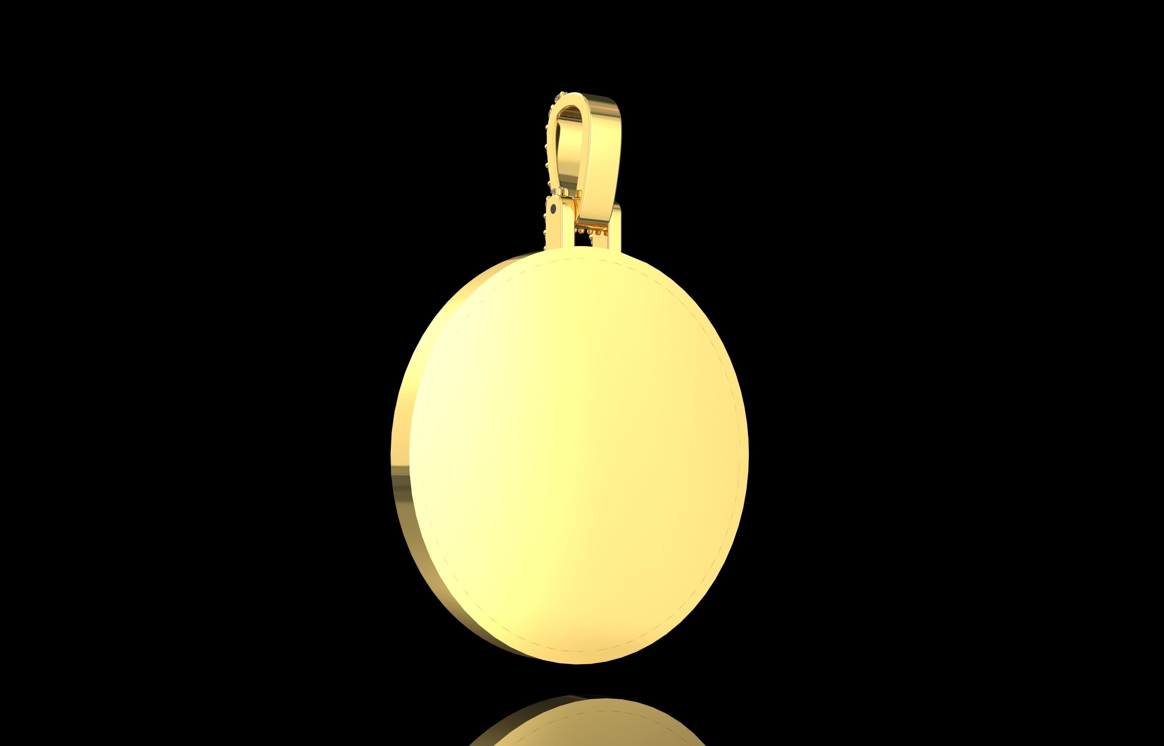 Pendants Bitcoin Number 23 3D print model_32