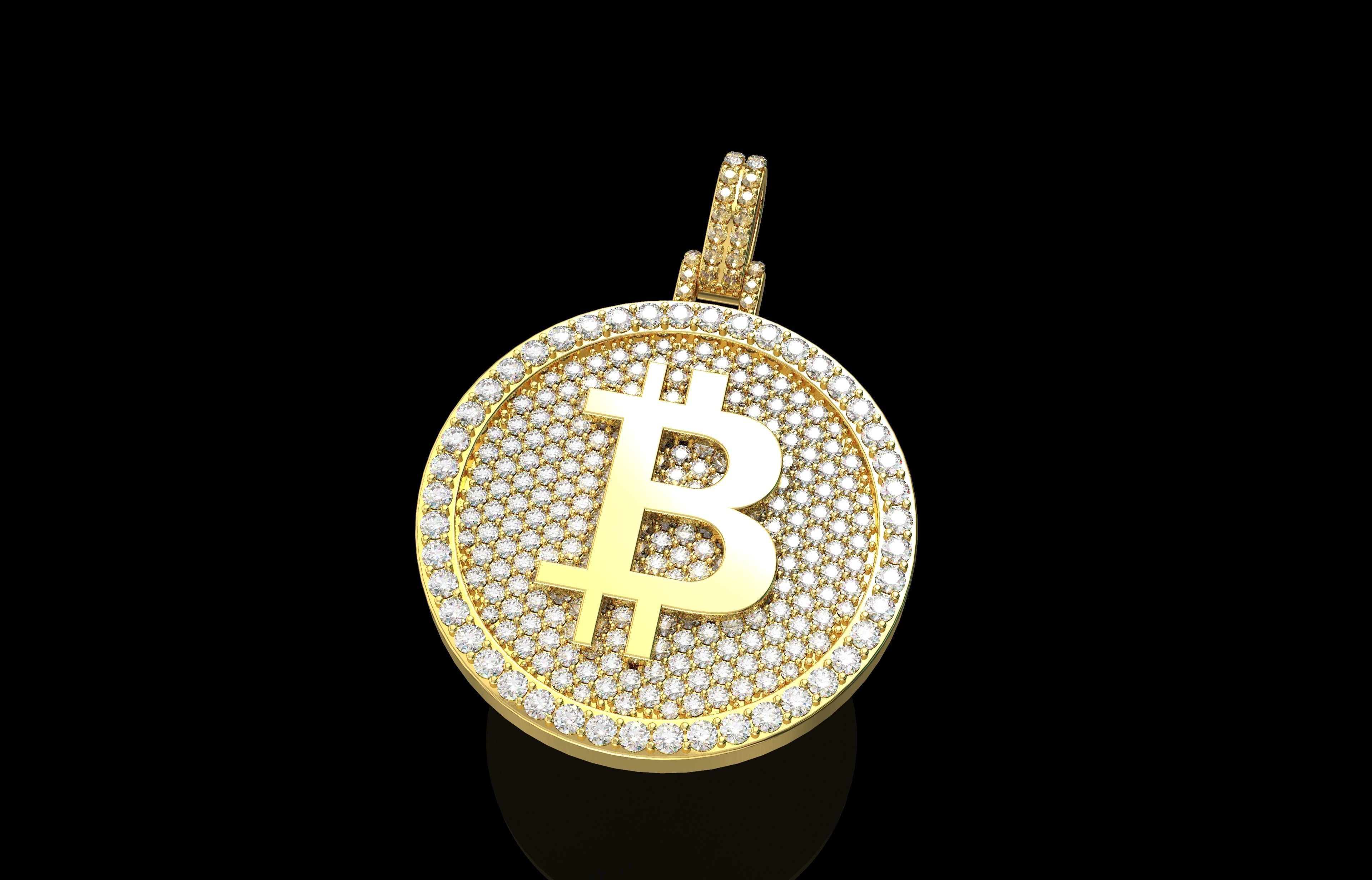 Pendants Bitcoin Number 23 3D print model_19