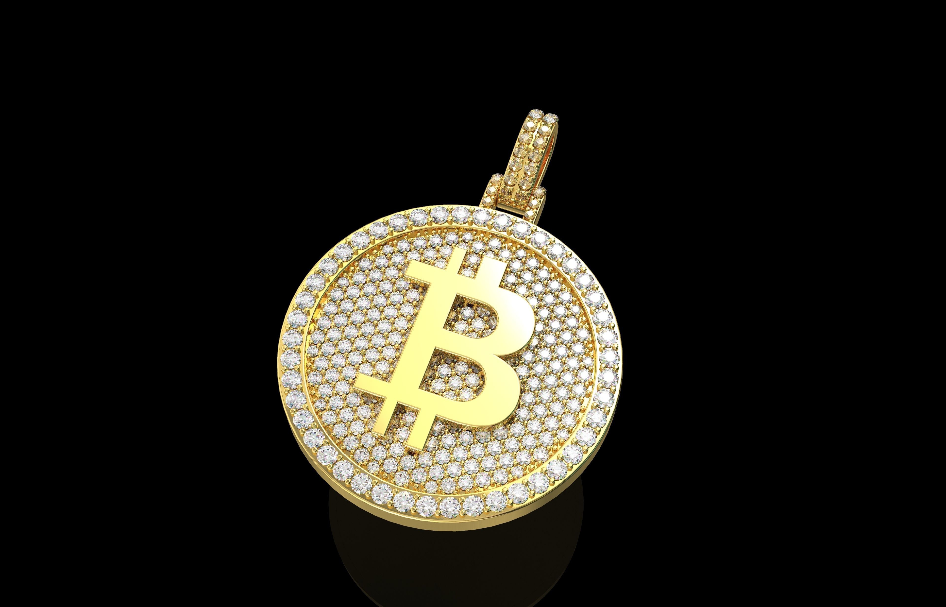 Pendants Bitcoin Number 23 3D print model_18