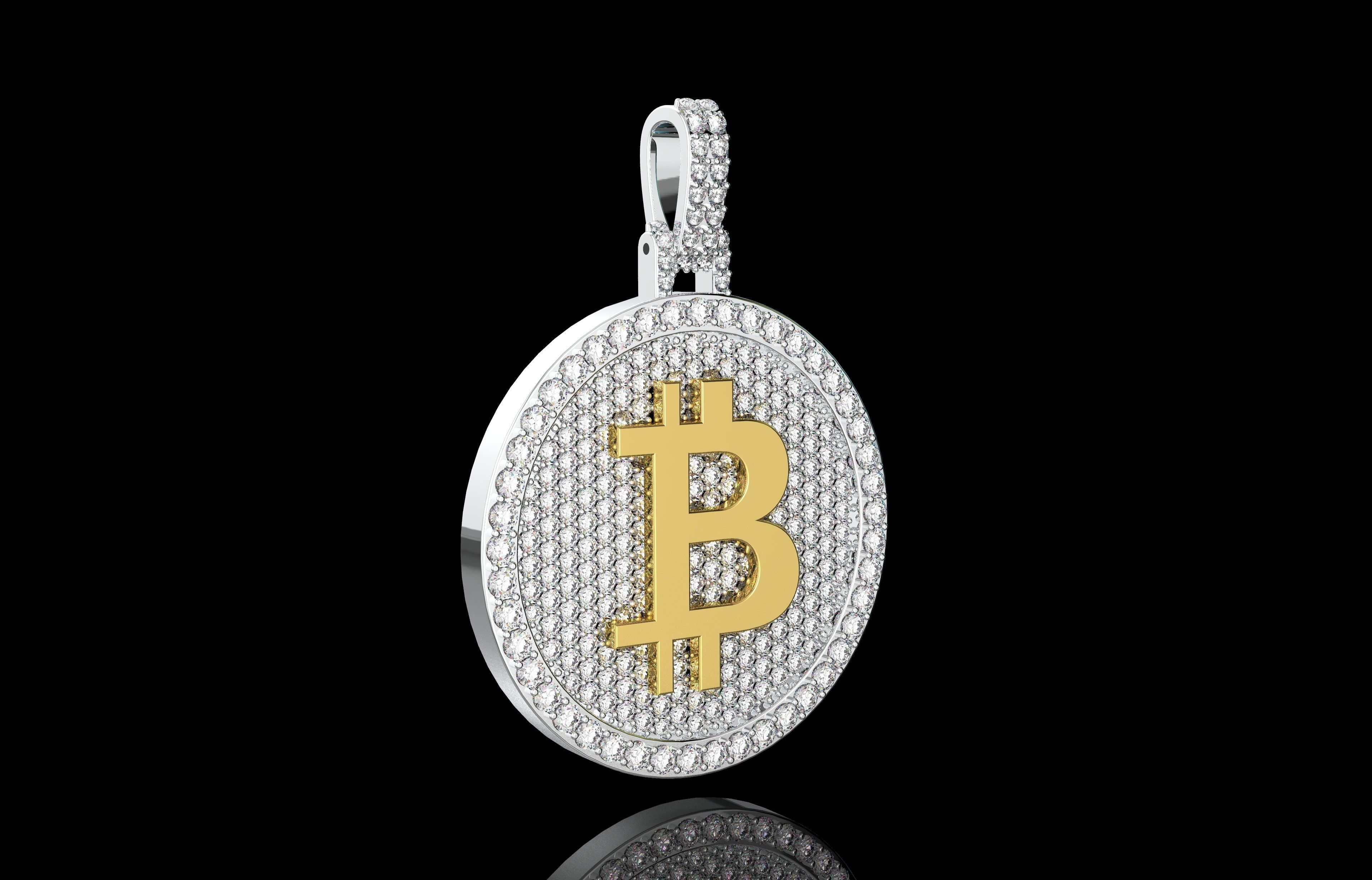 Pendants Bitcoin Number 23 3D print model_35