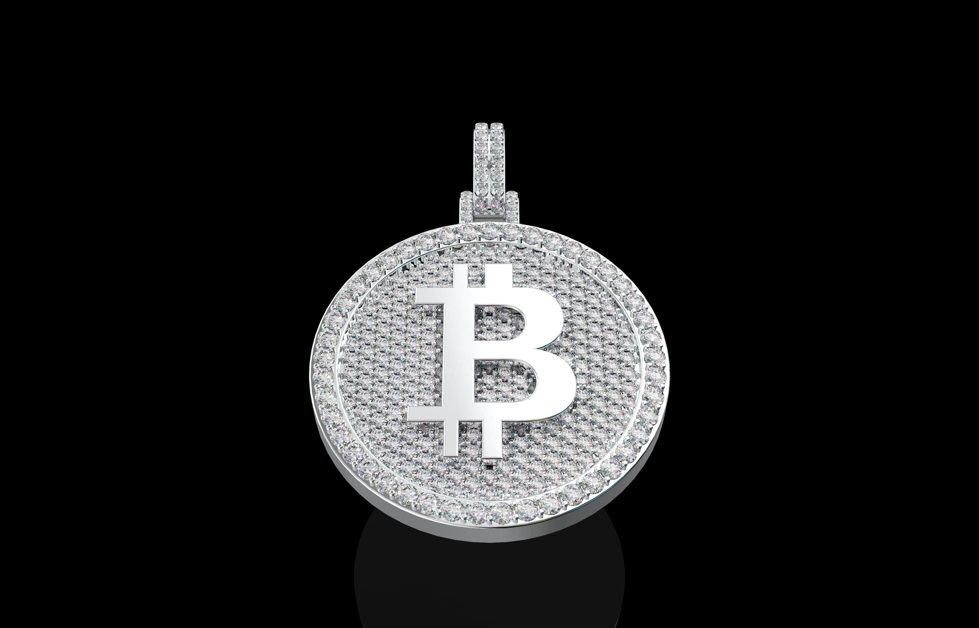 Pendants Bitcoin Number 23 3D print model_34