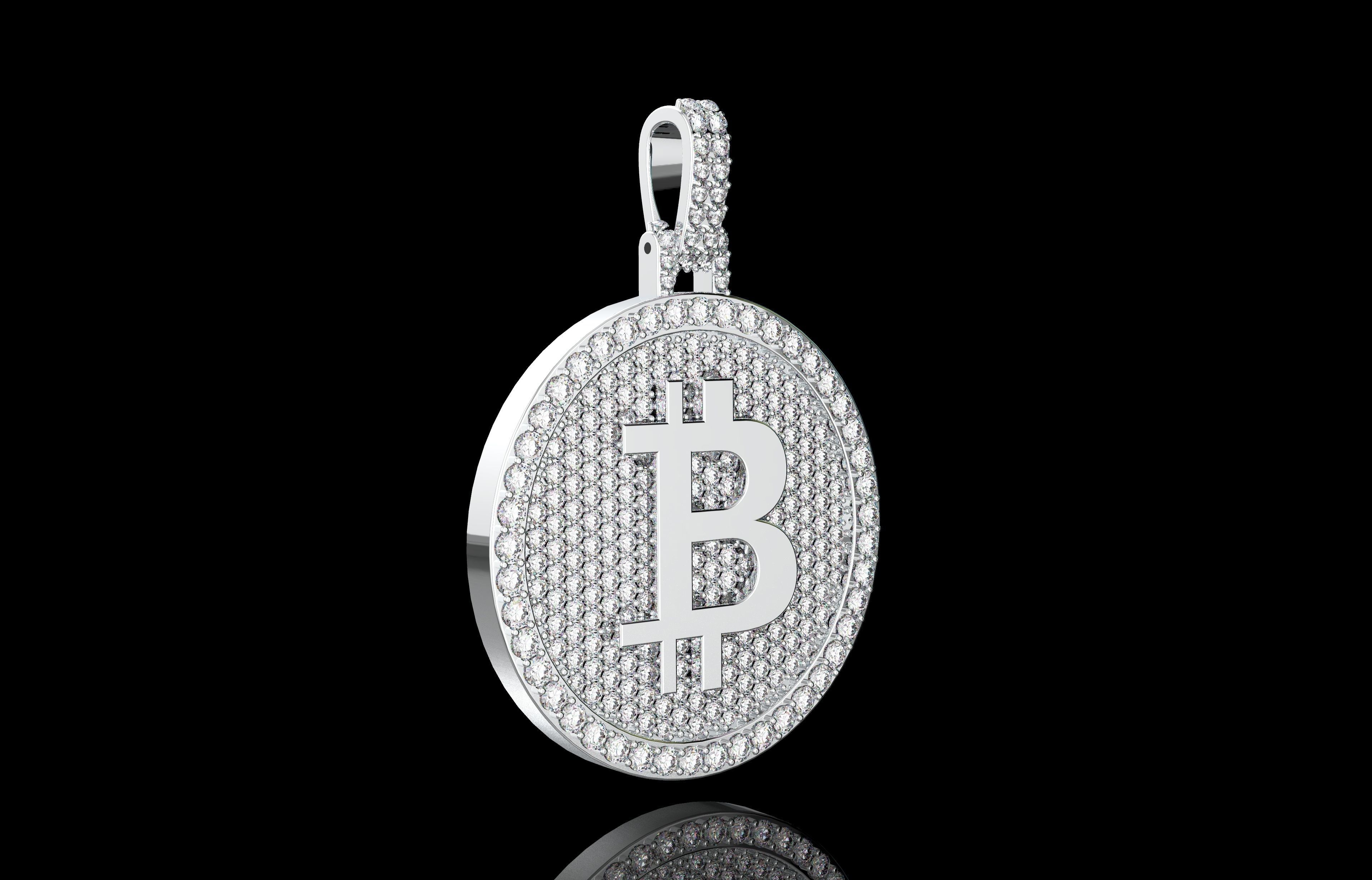 Pendants Bitcoin Number 23 3D print model_17