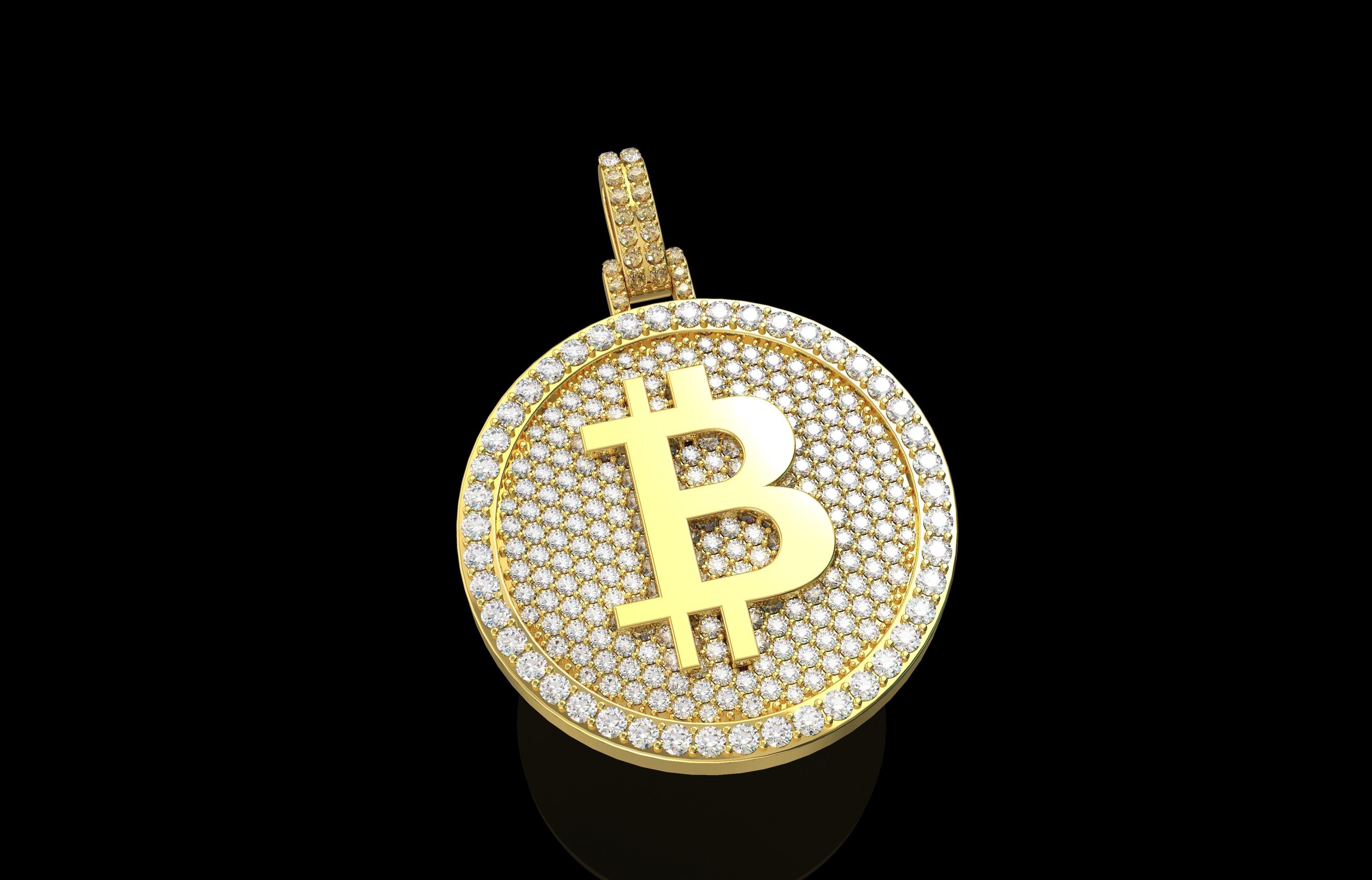 Pendants Bitcoin Number 23 3D print model_22