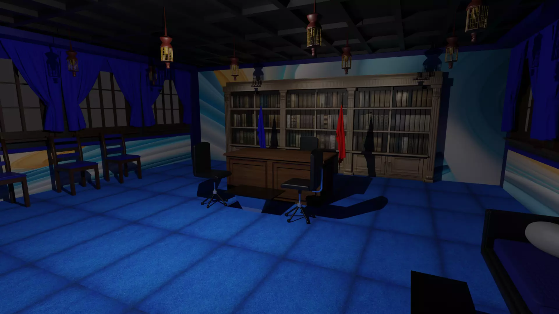 President Office Low-poly 3D model