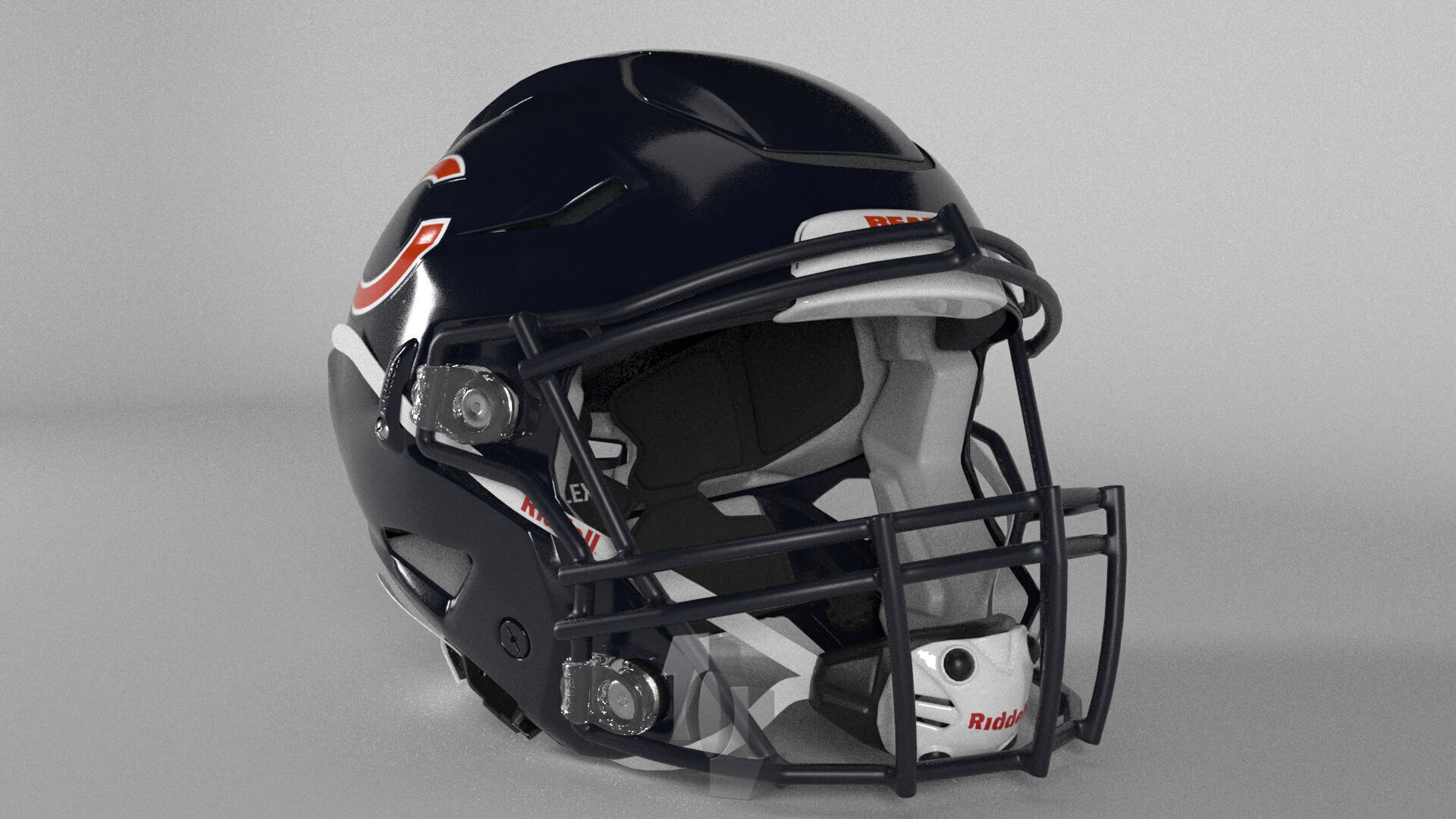 CHICAGO BEARS Helmet Football NFC NORTH PBR updated 2025 3D model_5