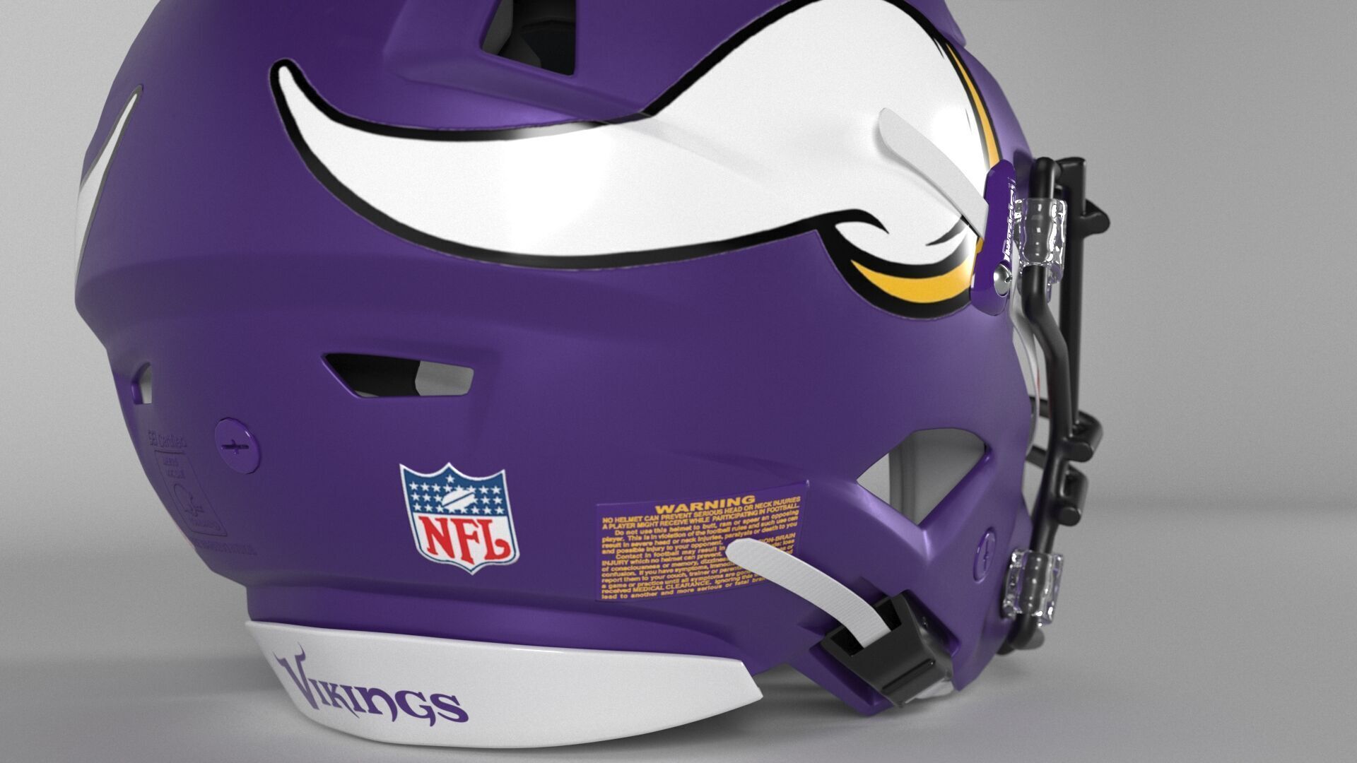 MINNESOTA VIKINGS Helmet Football NFC NORTH PBR updated 2025 3D model_3