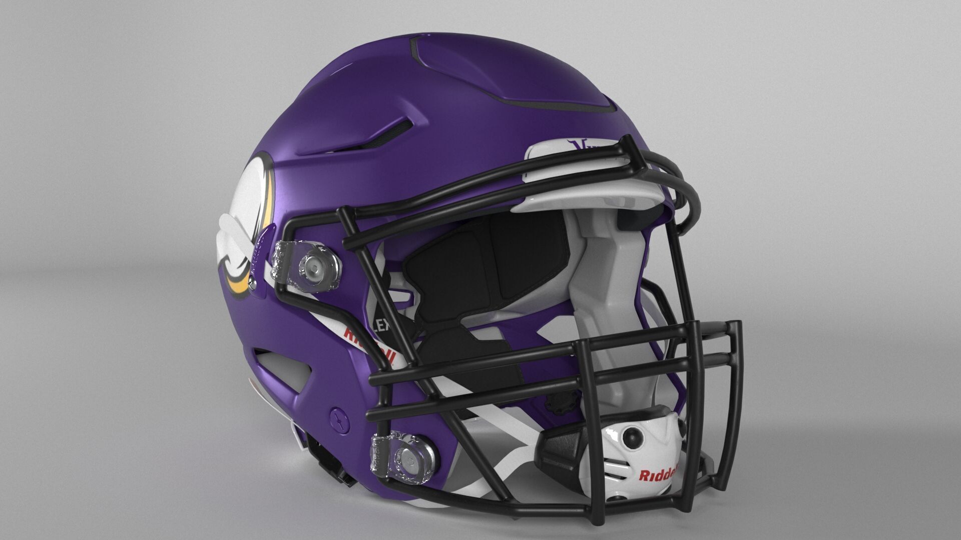 MINNESOTA VIKINGS Helmet Football NFC NORTH PBR updated 2025 3D model_4
