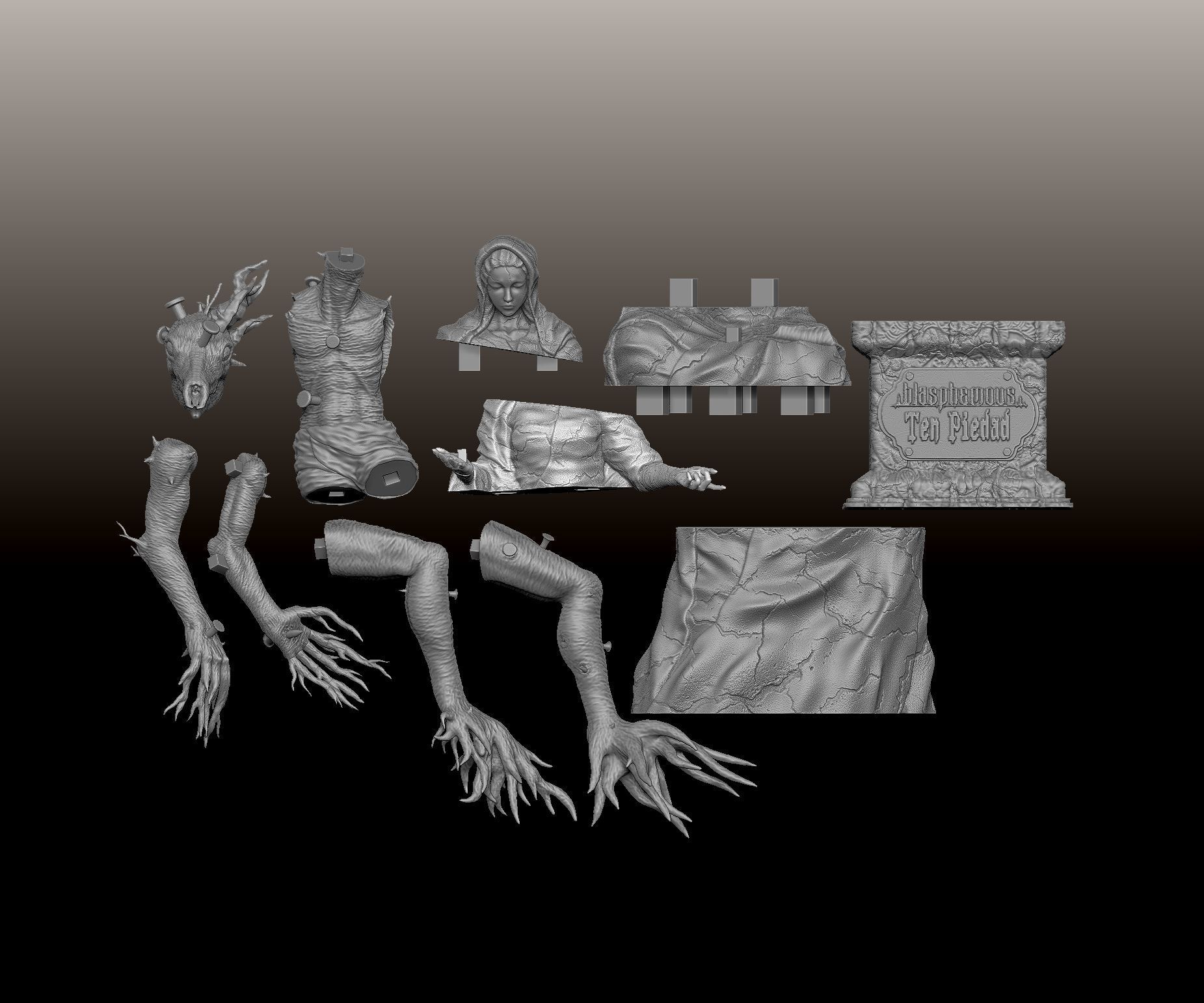 Ten Piedad from Blasphemous 3D print model_9