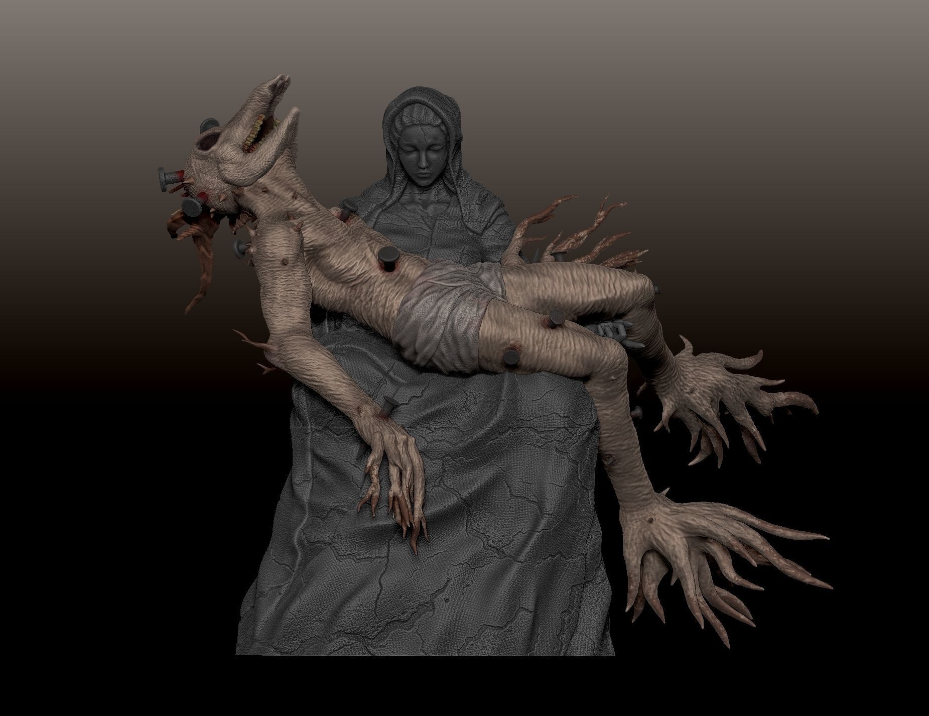 Ten Piedad from Blasphemous 3D print model_4
