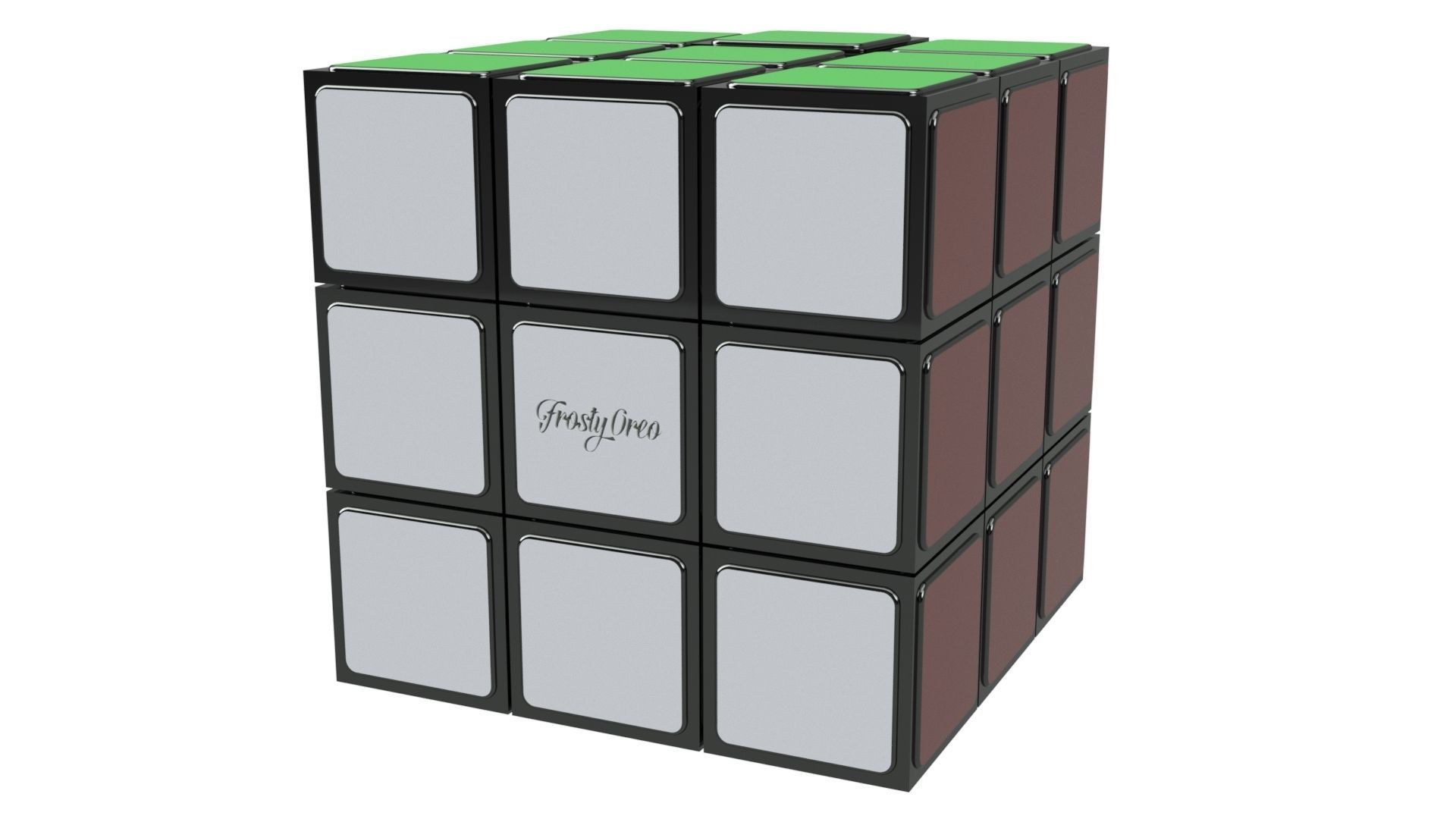 Quality Rubiks Cube 3D model_4