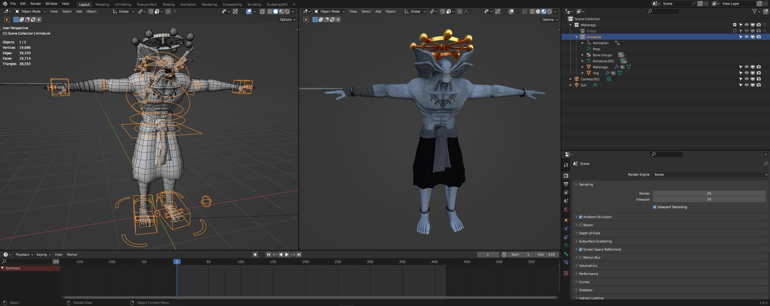 Mahoraga - Jujutsu Kaisen 3D model_15