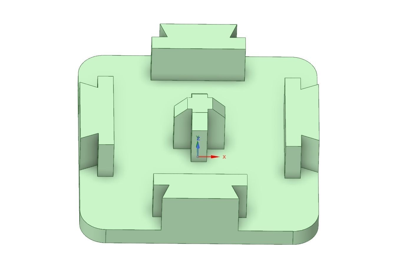 Cap end for 3030 Aluminum Extrusion Bars 3D print model_3