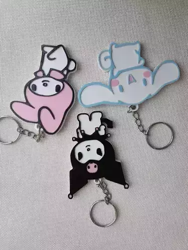LLAVEROS KUROMI - MY MELODY - CINNAMORROL