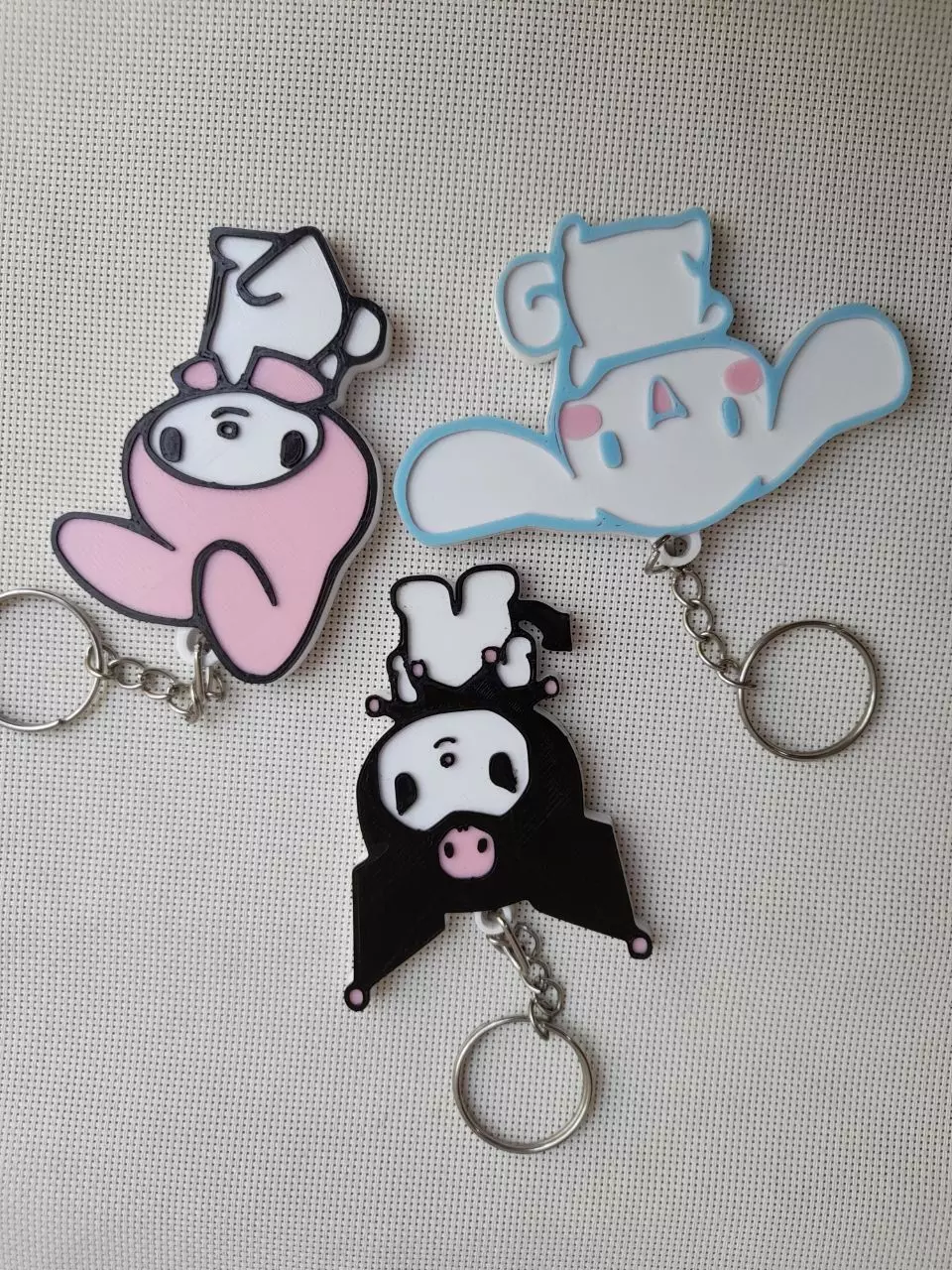 LLAVEROS KUROMI - MY MELODY - CINNAMORROL 3D print model_0