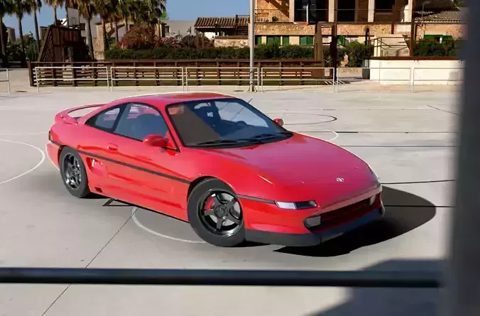 Toyota MR2 SW20 Rev 2 1993 Free 3D model