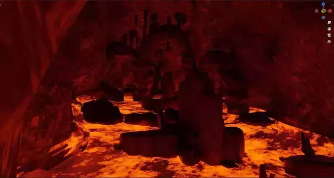 Lava Cave 3D Model Free 3D model