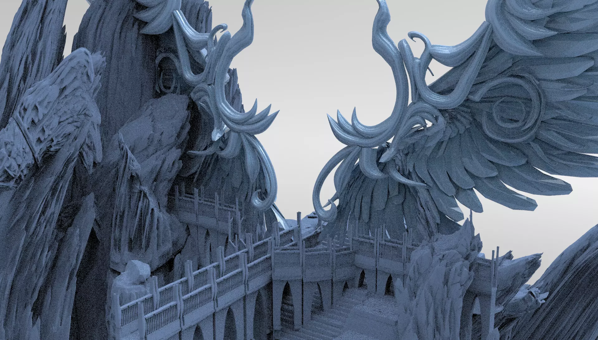 Walkway of Dantes Heresy Mountain  3D model_0
