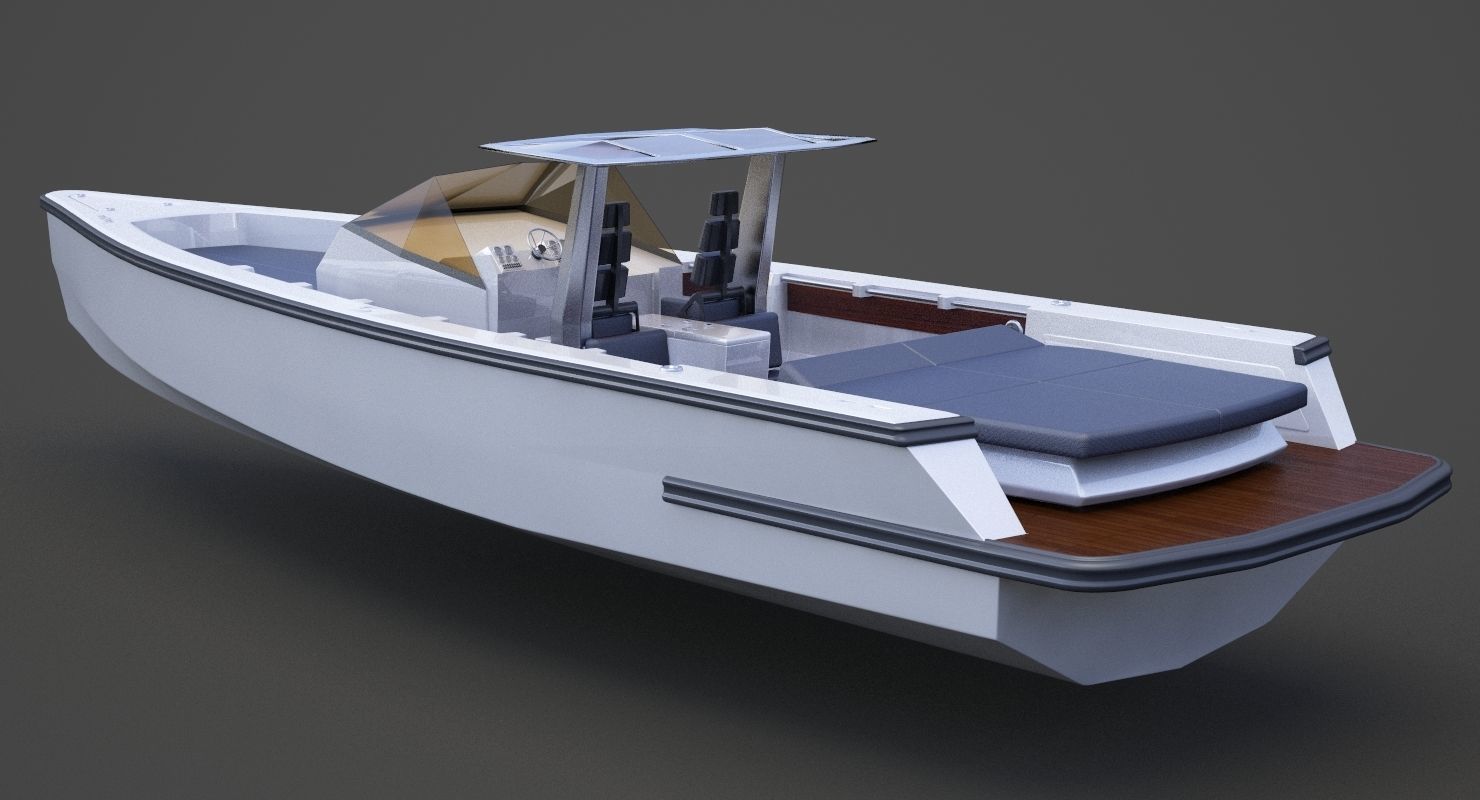 Motor Boat 04 3D model_7