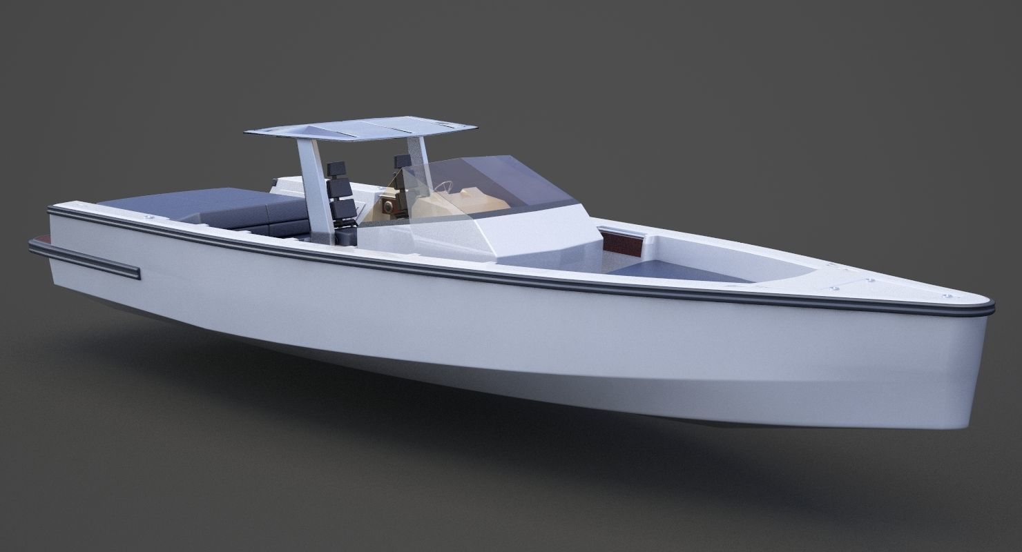 Motor Boat 04 3D model_3