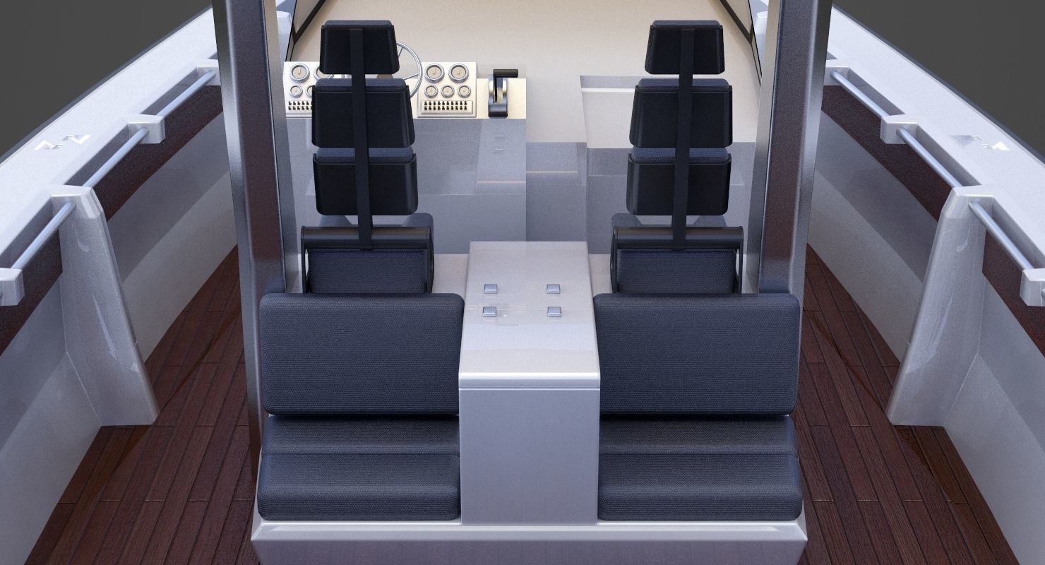 Motor Boat 04 3D model_12