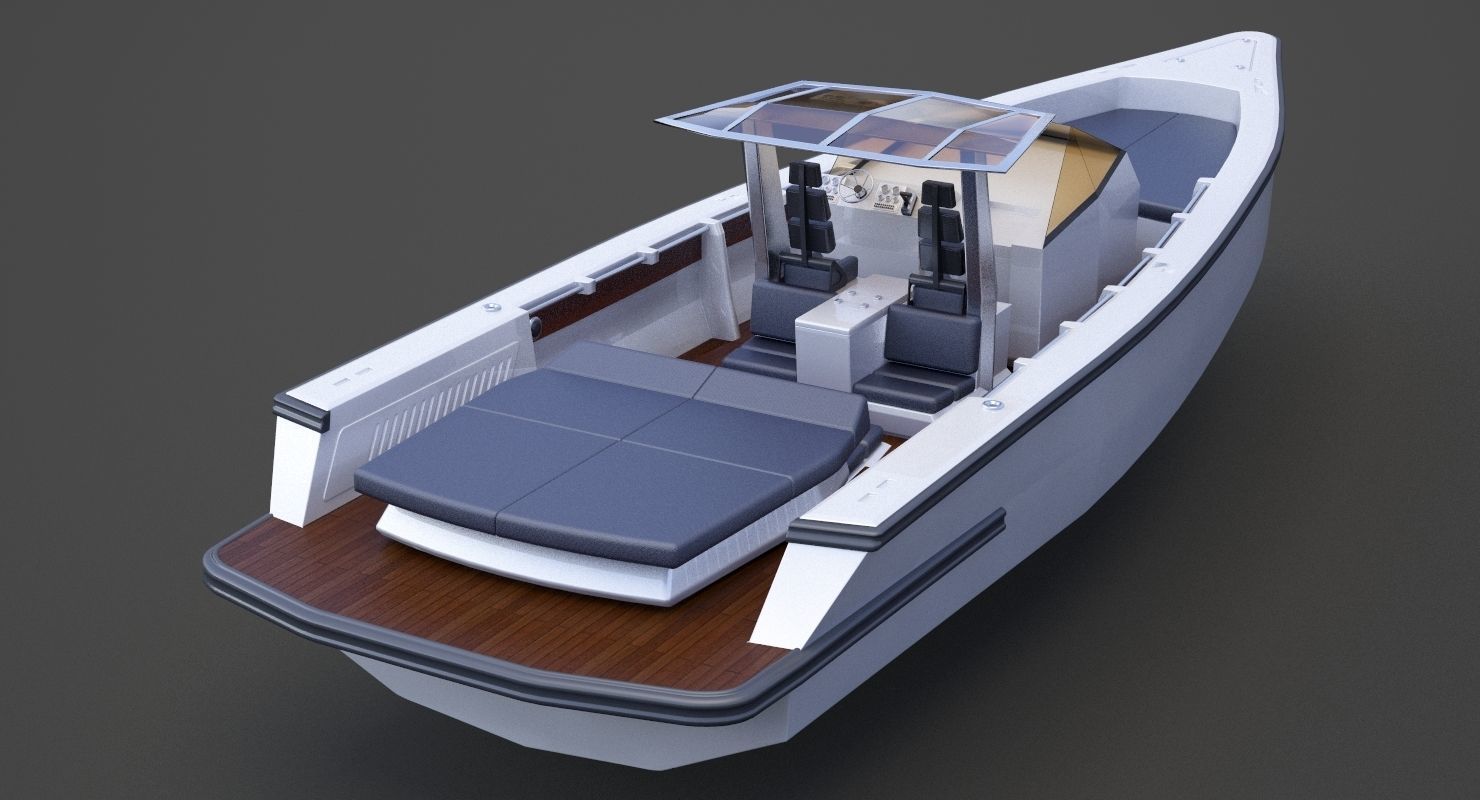 Motor Boat 04 3D model_11
