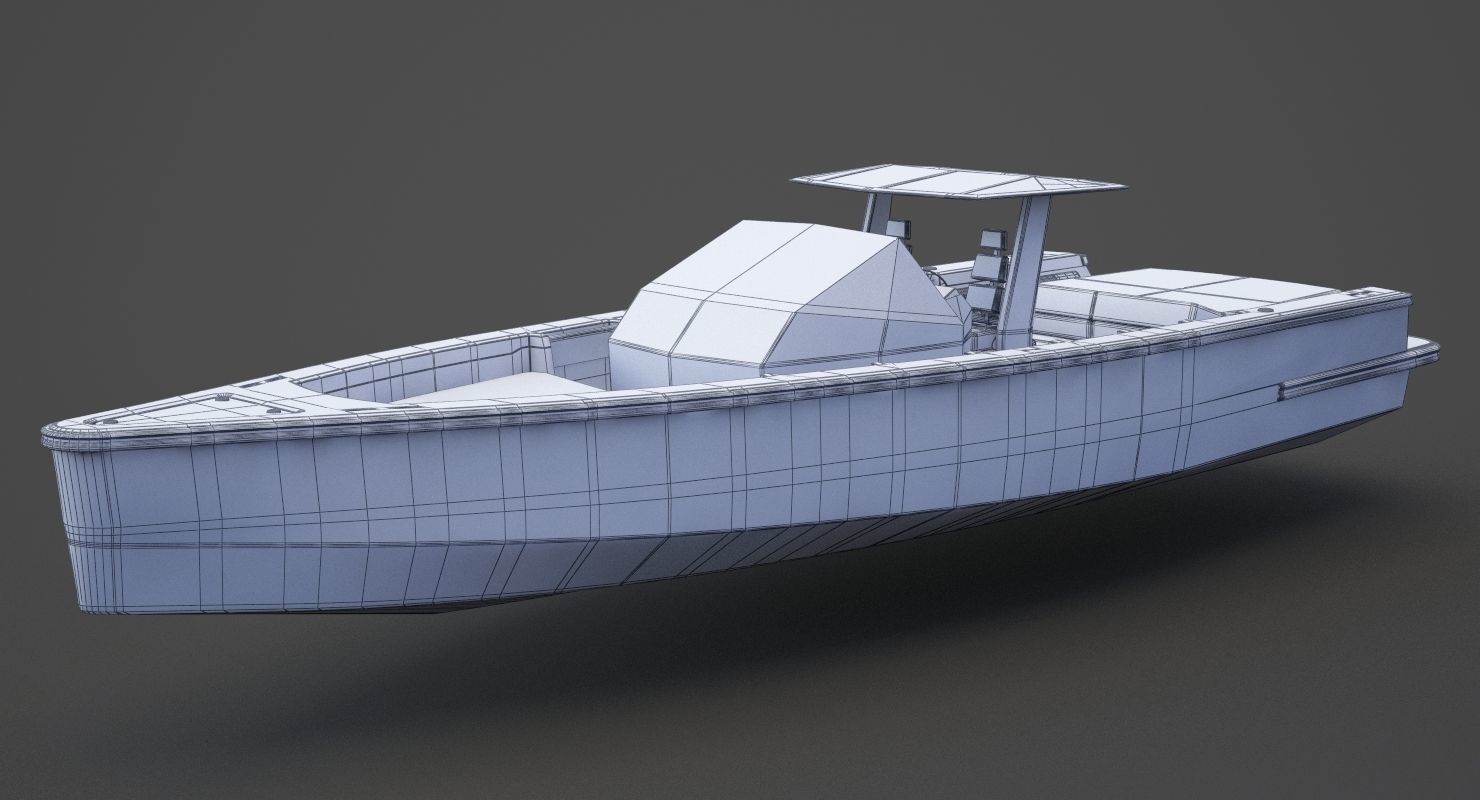 Motor Boat 04 3D model_15