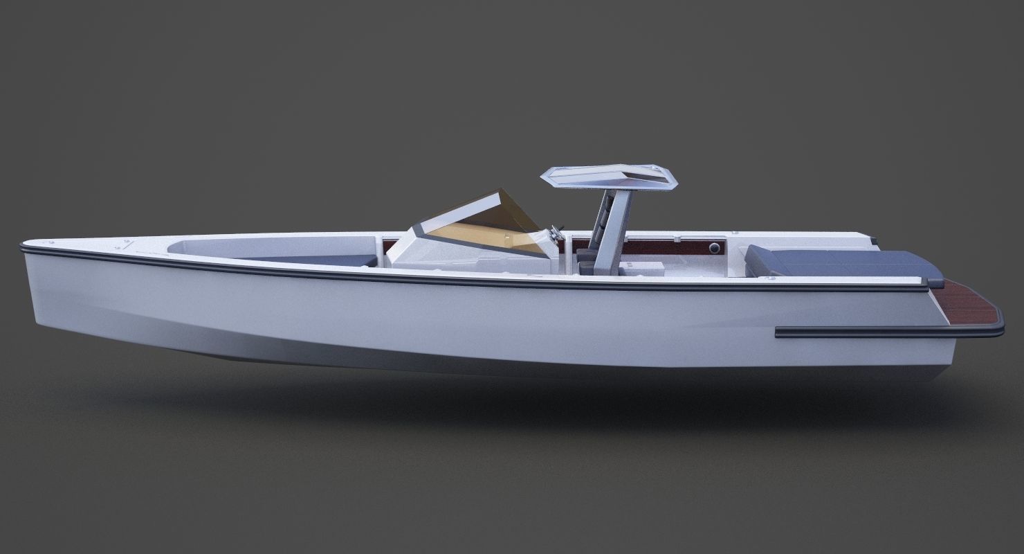 Motor Boat 04 3D model_8