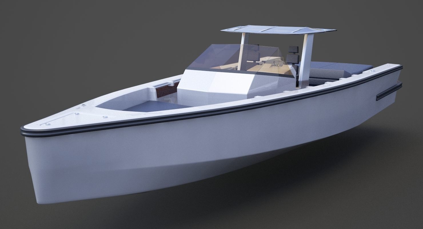 Motor Boat 04 3D model_1