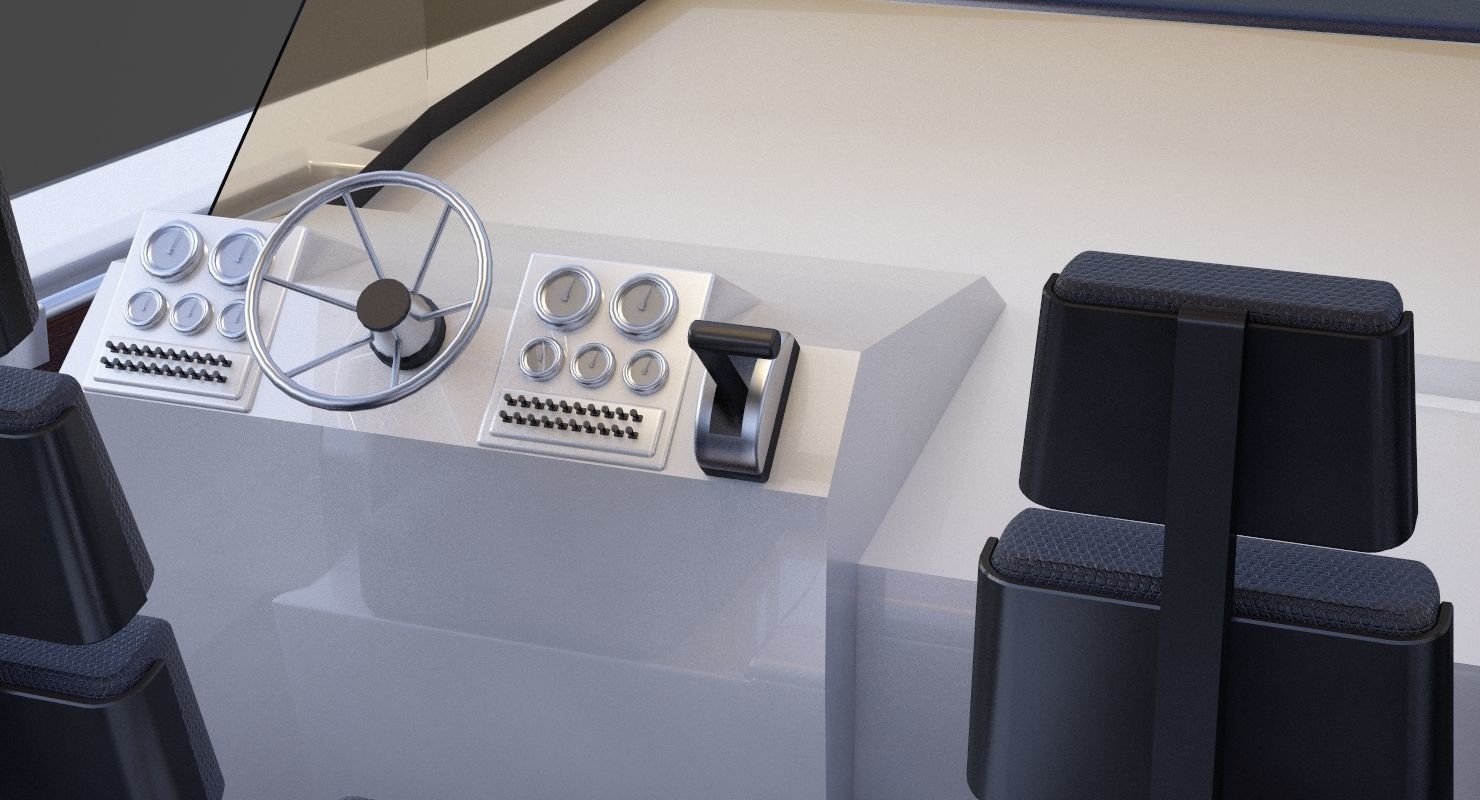 Motor Boat 04 3D model_13