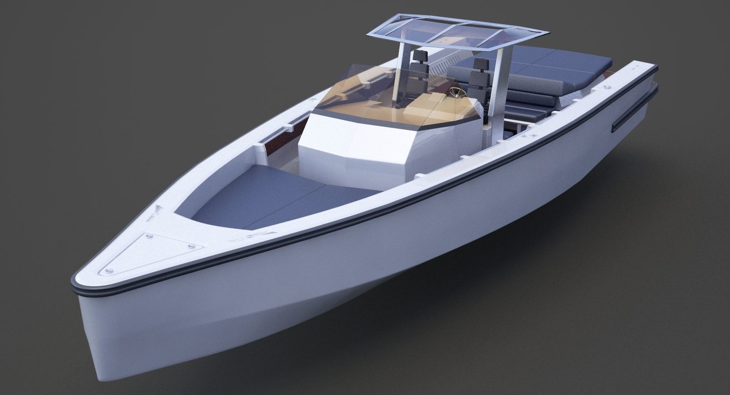 Motor Boat 04 3D model_10