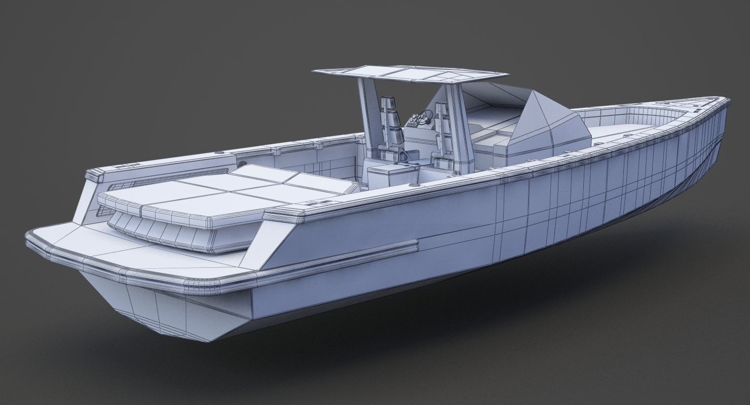 Motor Boat 04 3D model_17