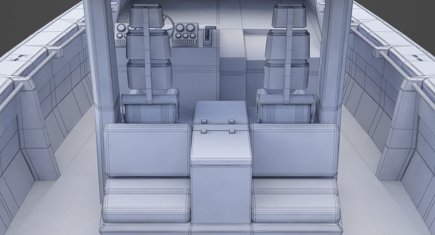 Motor Boat 04 3D model_22