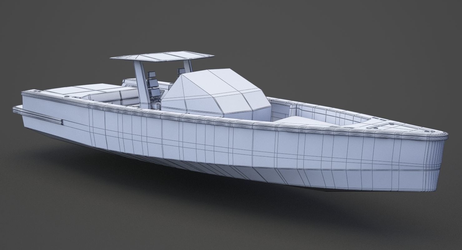 Motor Boat 04 3D model_16