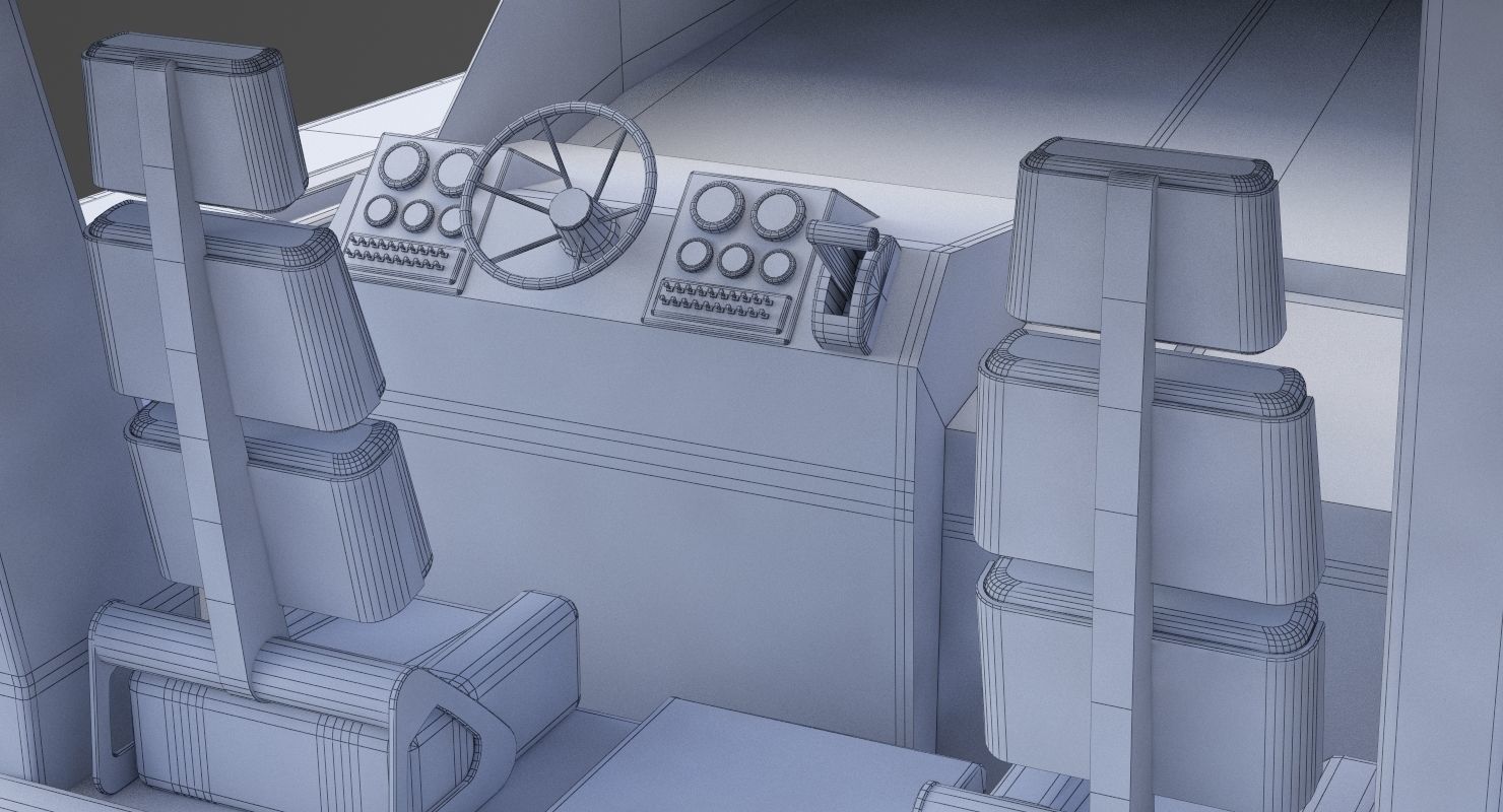 Motor Boat 04 3D model_23