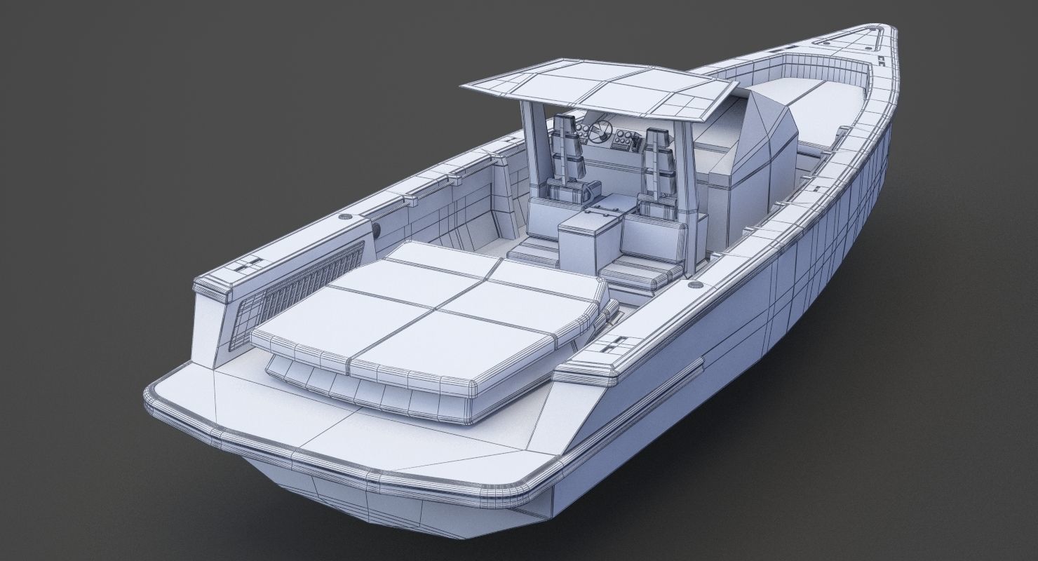 Motor Boat 04 3D model_18