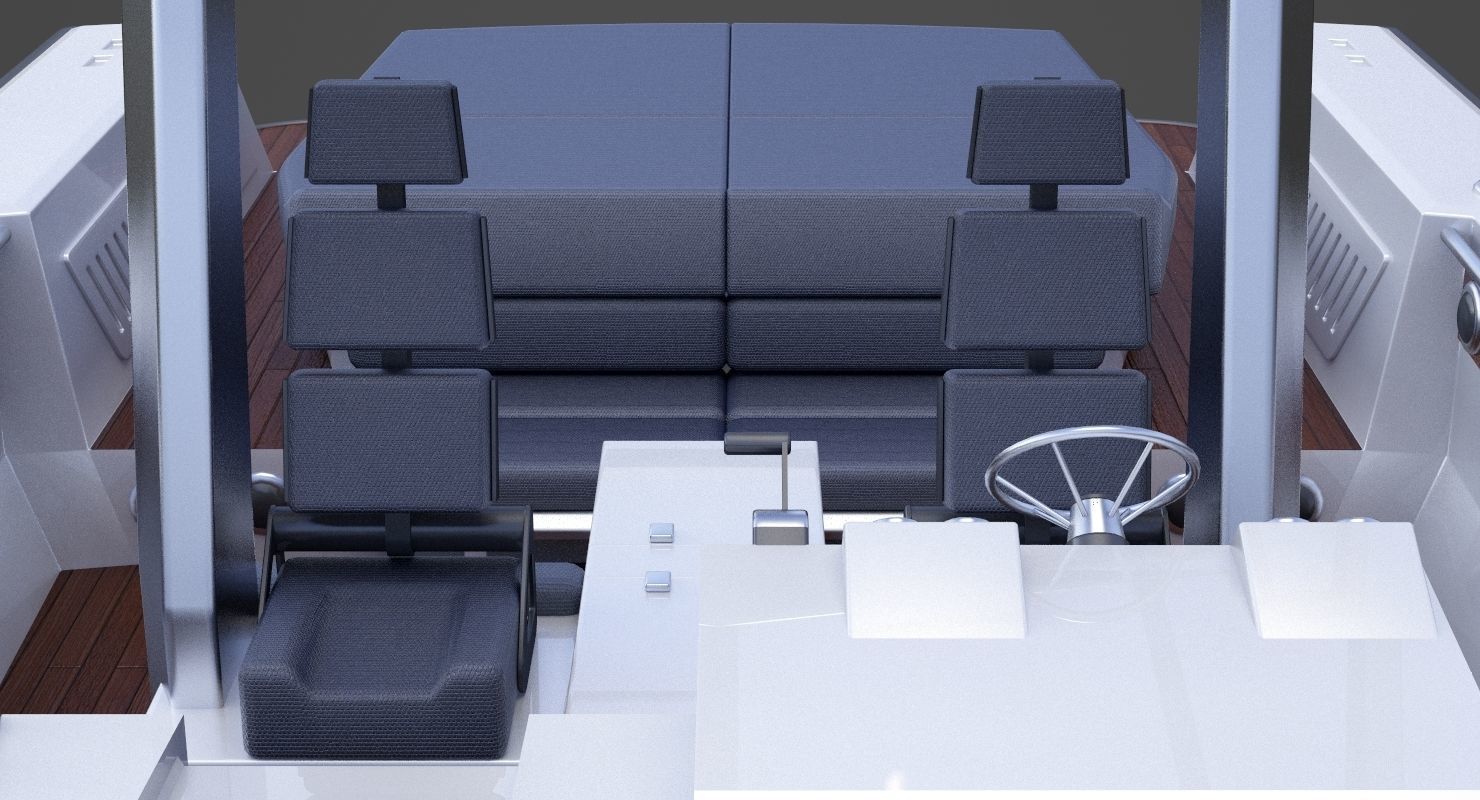 Motor Boat 04 3D model_14