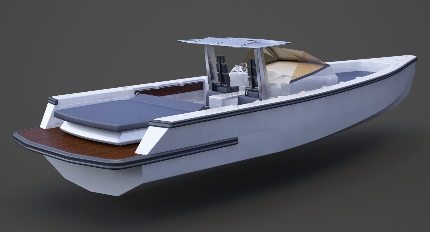 Motor Boat 04 3D model_5