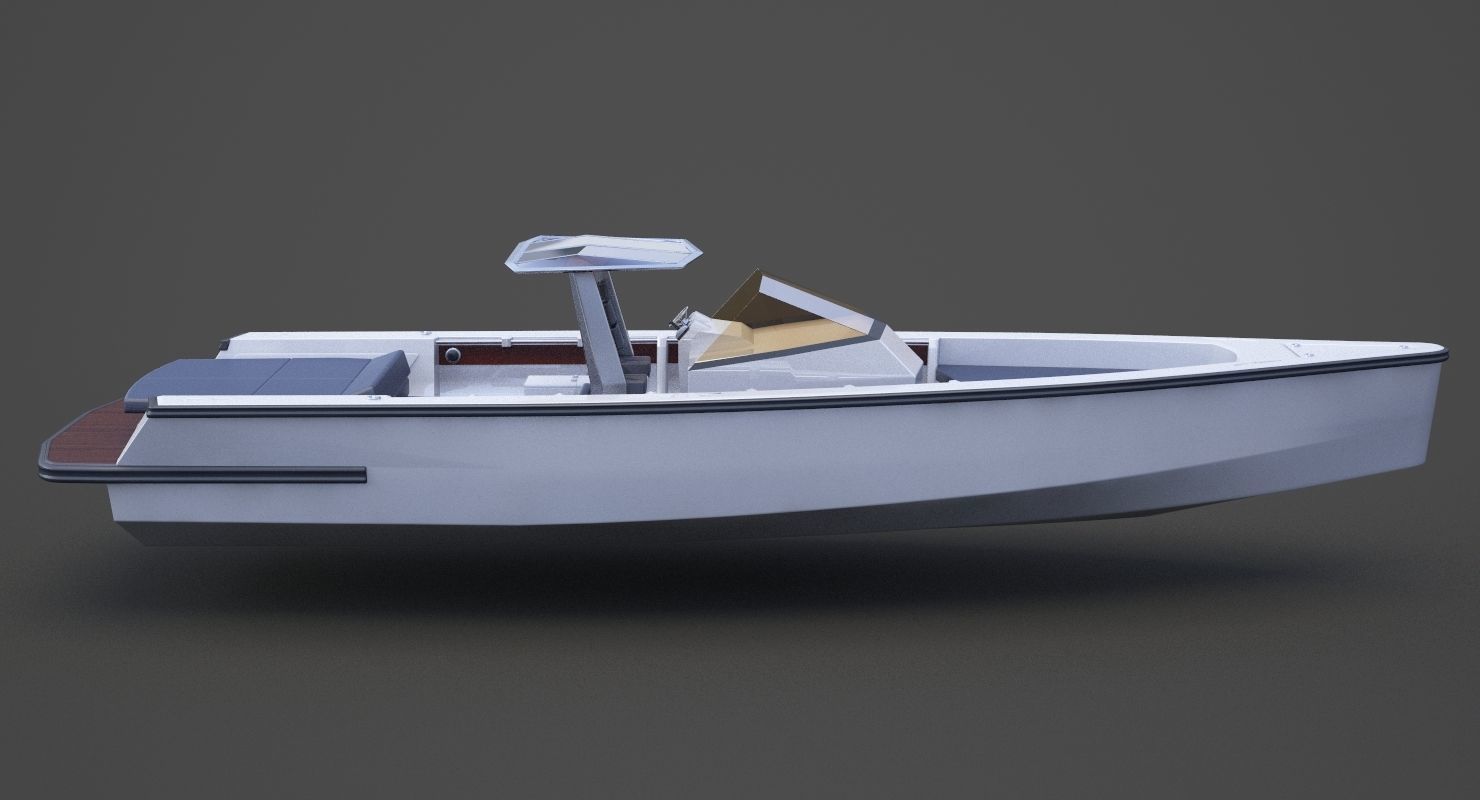 Motor Boat 04 3D model_4