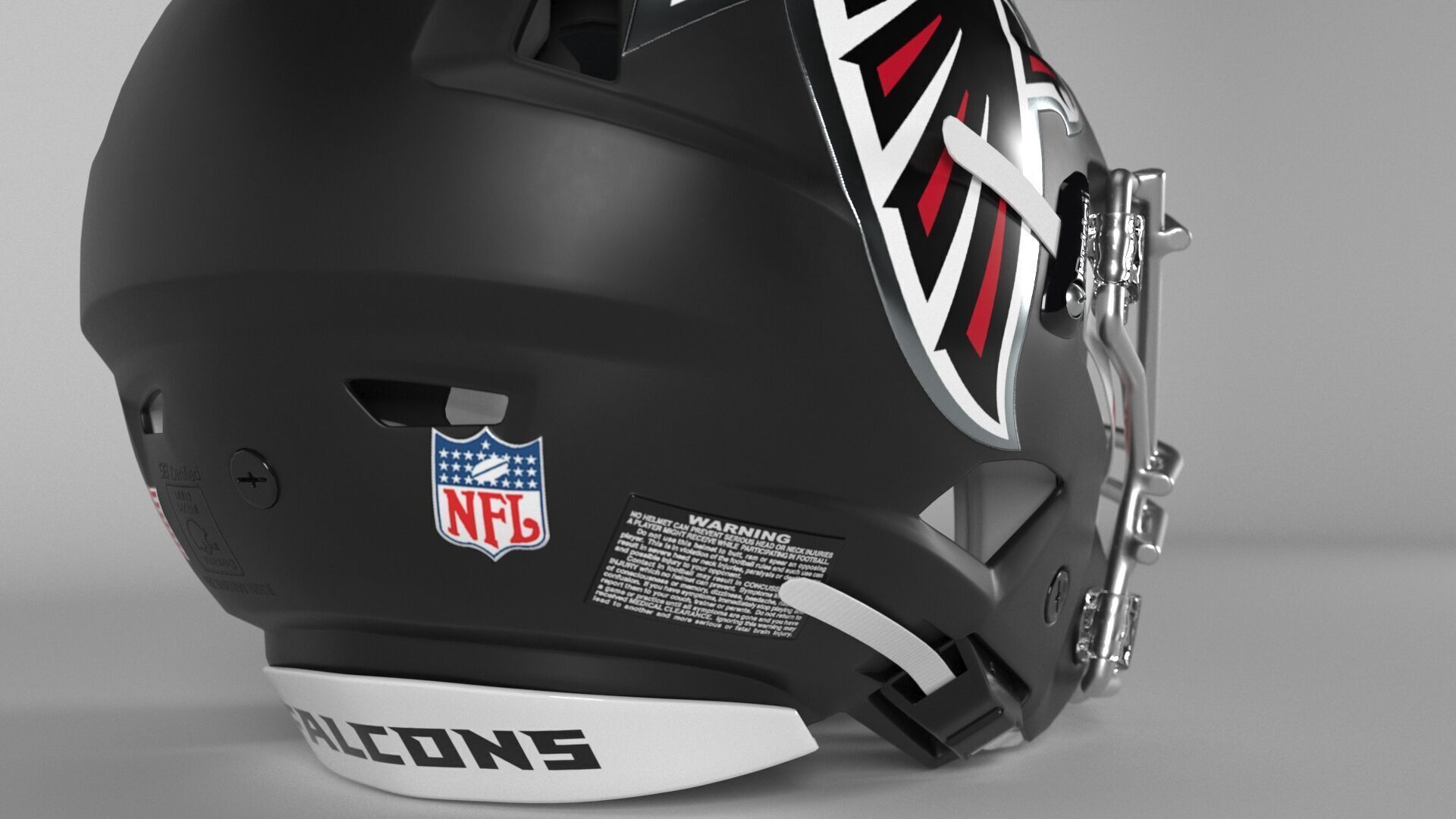 ATLANTA FALCONS Helmet Football NFC SOUTH PBR updated 2025 3D model_3
