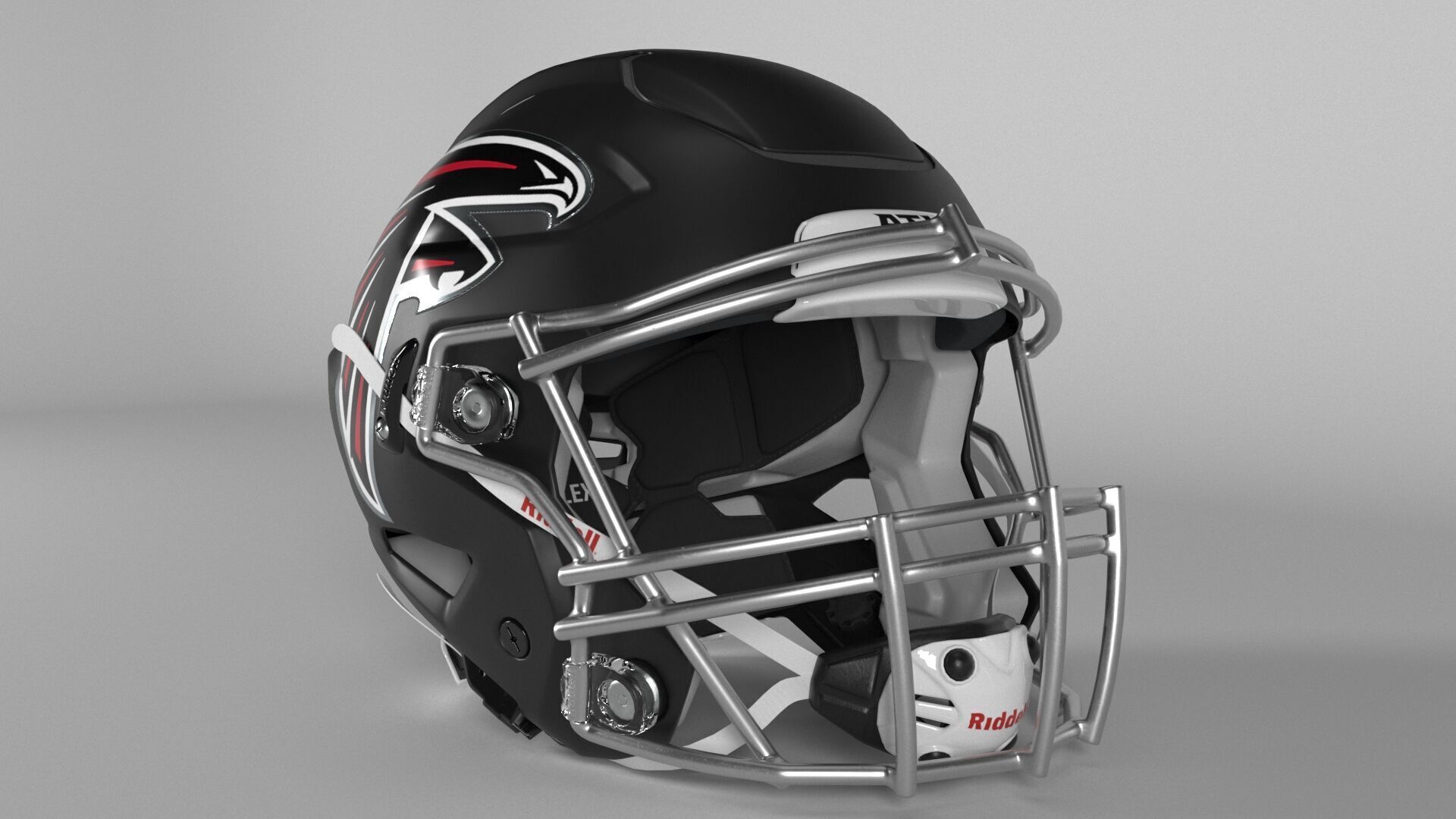 ATLANTA FALCONS Helmet Football NFC SOUTH PBR updated 2025 3D model_4