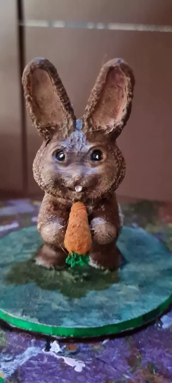 BUNNY WITH CARROT 3D print model
