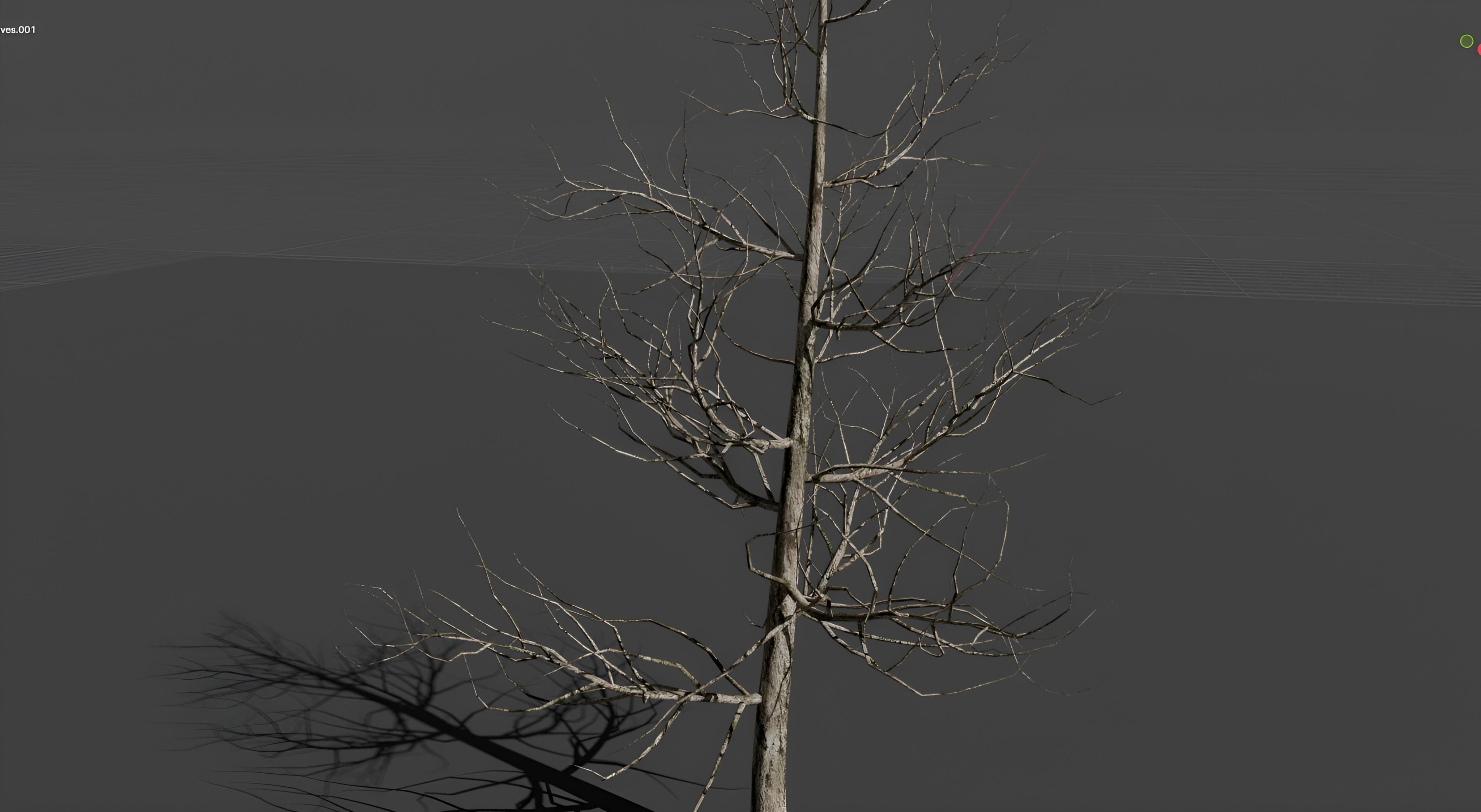 Realistic green tree  Low-poly 3D model_6