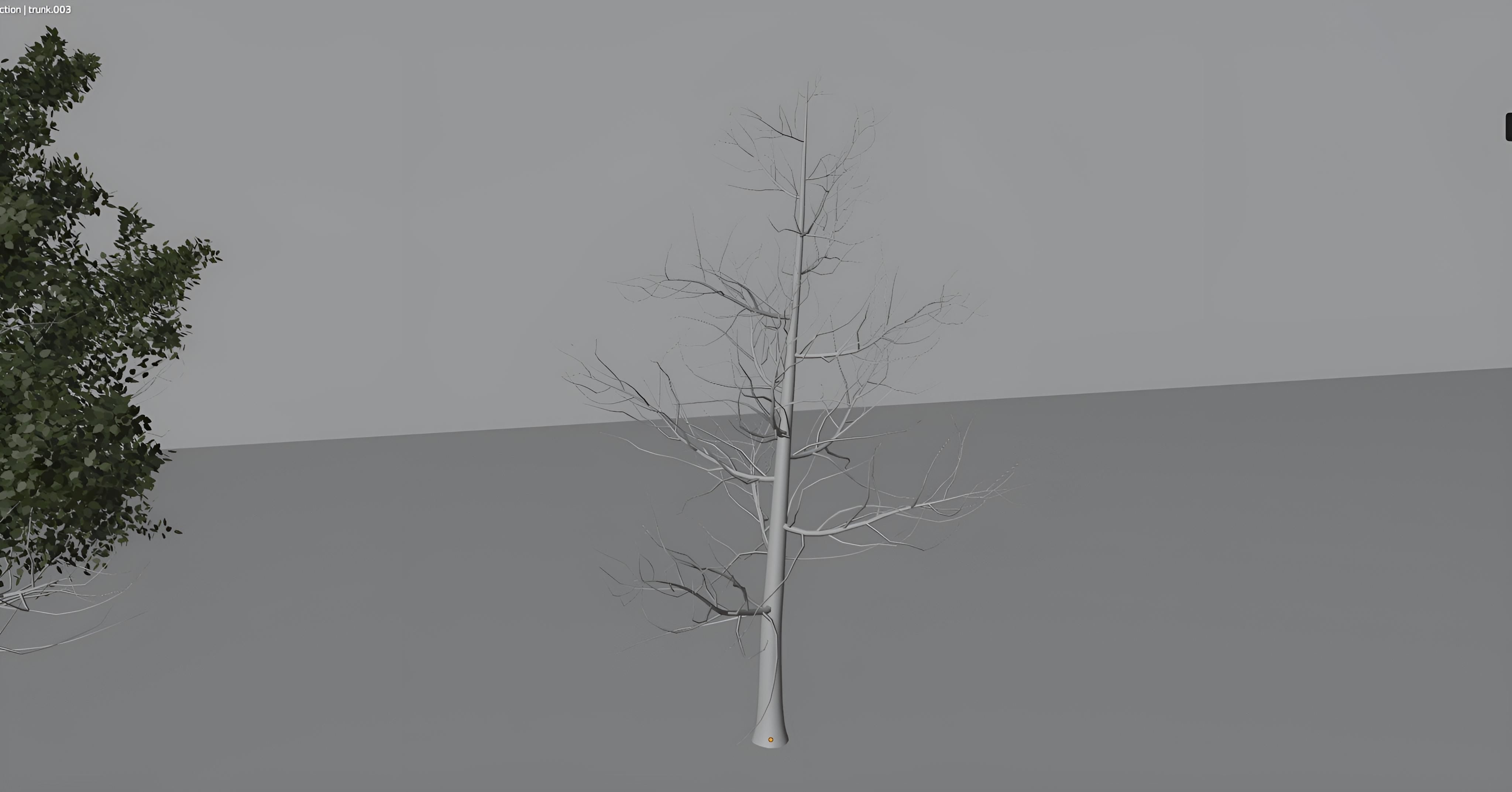 Realistic green tree  Low-poly 3D model_9