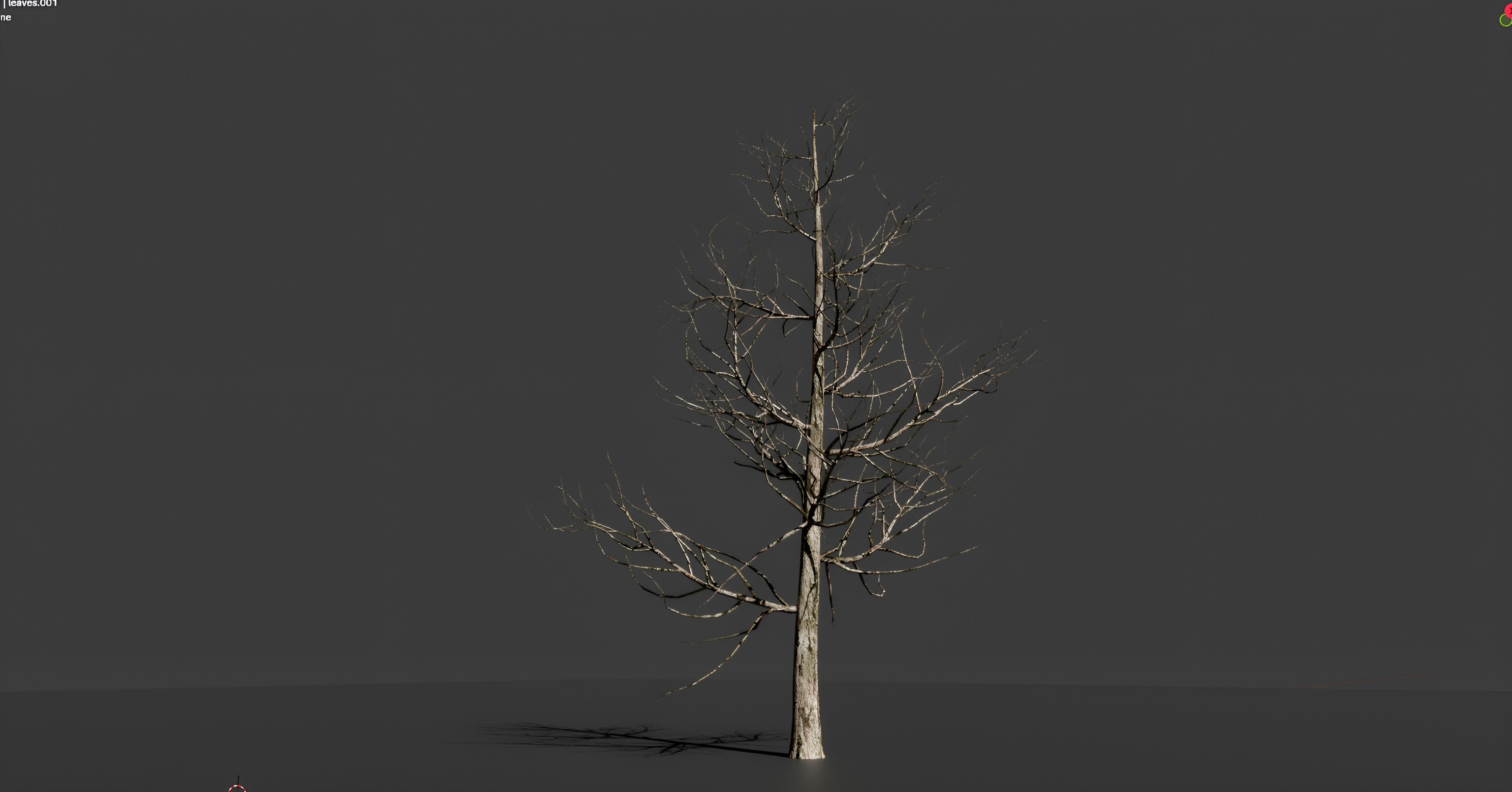 Realistic green tree  Low-poly 3D model_7