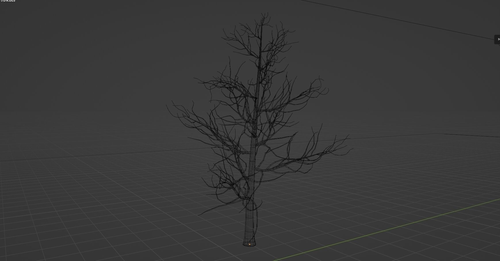 Realistic green tree  Low-poly 3D model_11