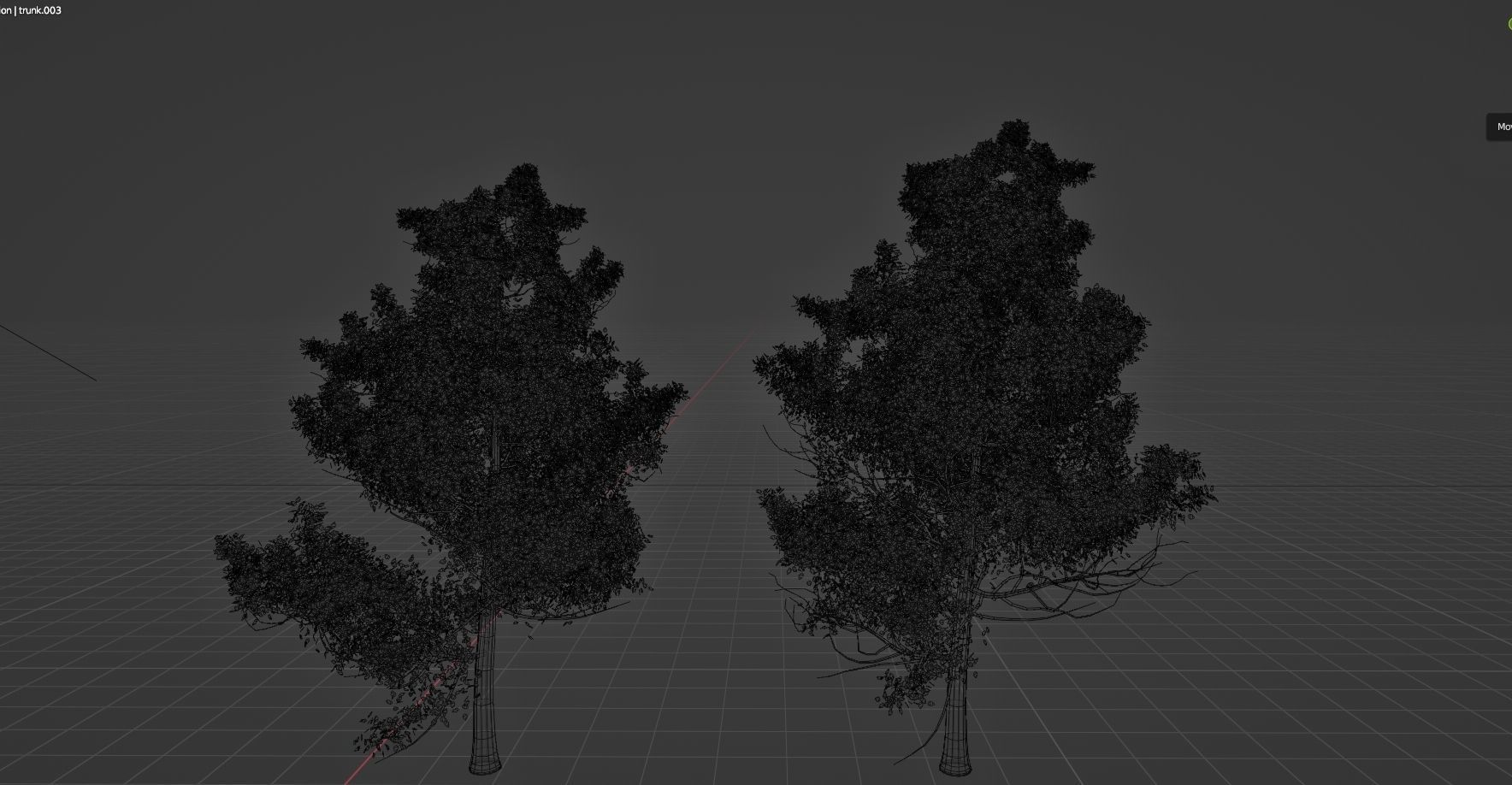 Realistic green tree  Low-poly 3D model_10