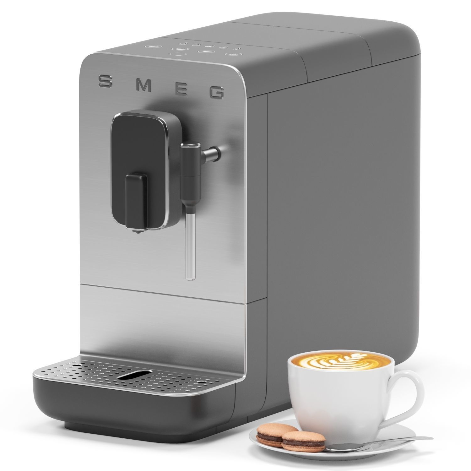 SMEG coffee machine BCC02EGMEU 3D model_2