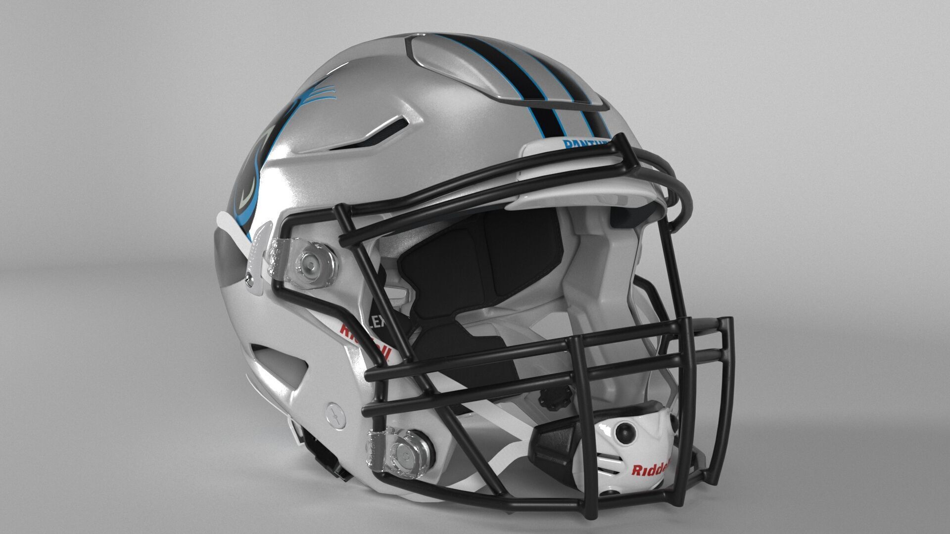 CAROLINA PANTHERS Helmet Football NFC SOUTH PBR updated 2025 3D model_3