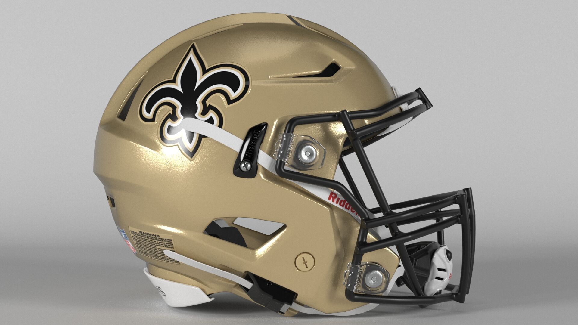 NEW ORLEANS SAINTS Helmet Football NFC SOUTH PBR updated 2025 3D model_2
